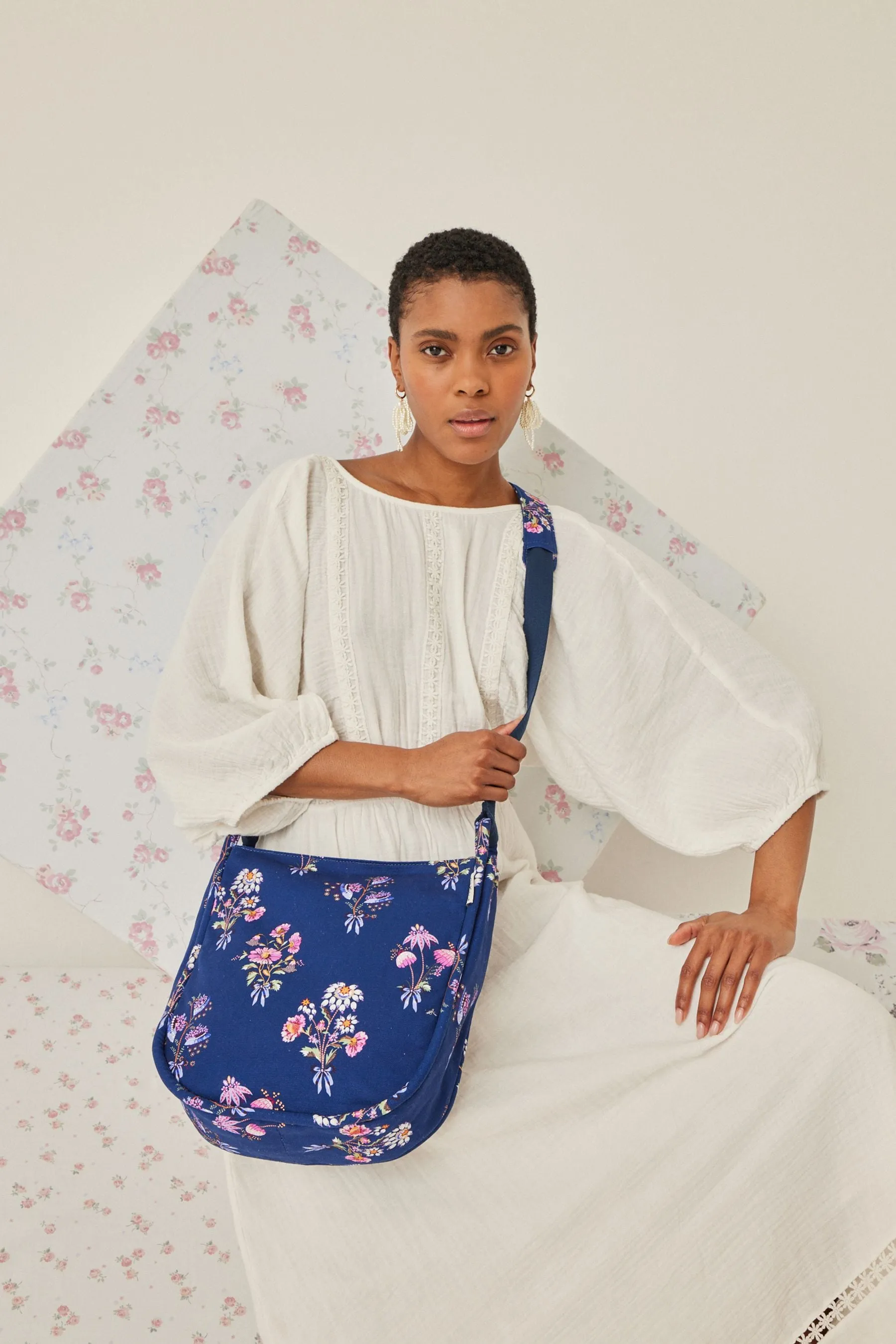 Cath Kidston - Borsa messenger Borsa grande curva