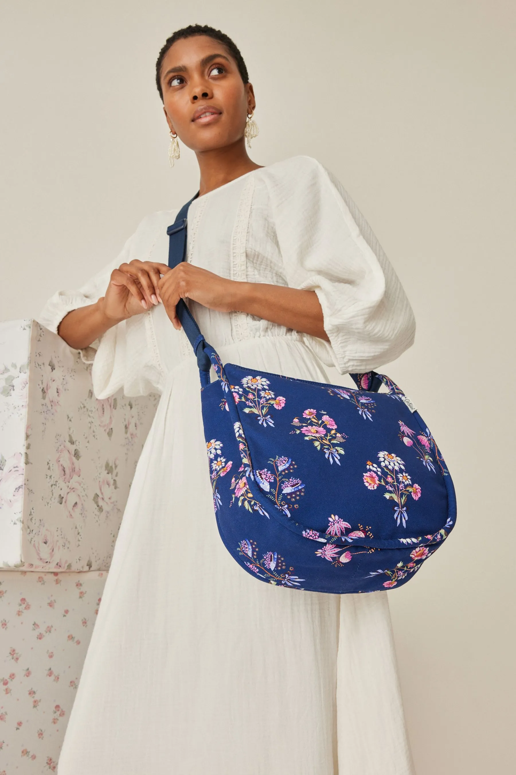 Cath Kidston - Borsa messenger Borsa grande curva