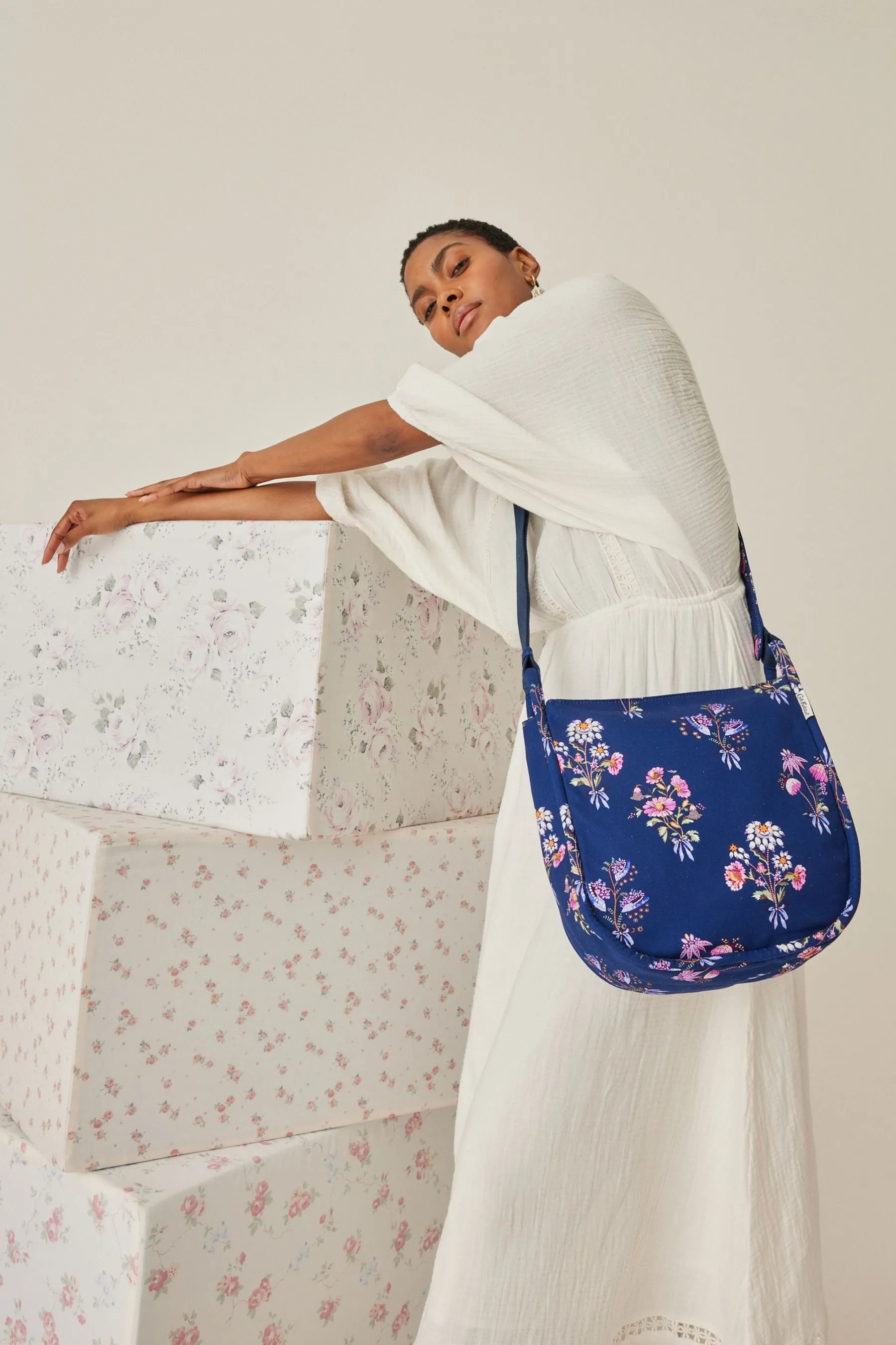 Cath Kidston - Borsa messenger Borsa grande curva