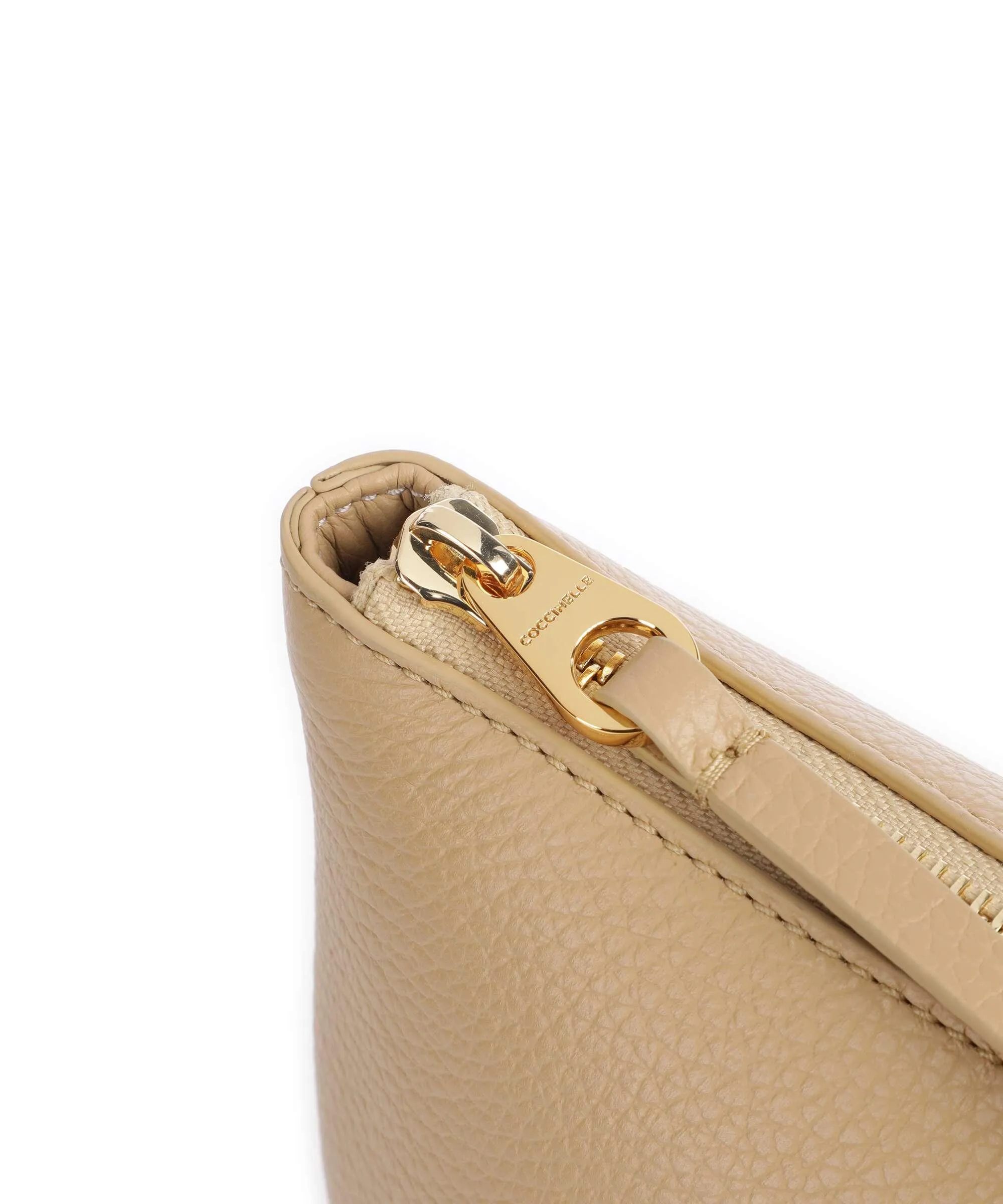  Coccinelle Gleen Borsa shopper pelle di vacchetta grana beige  