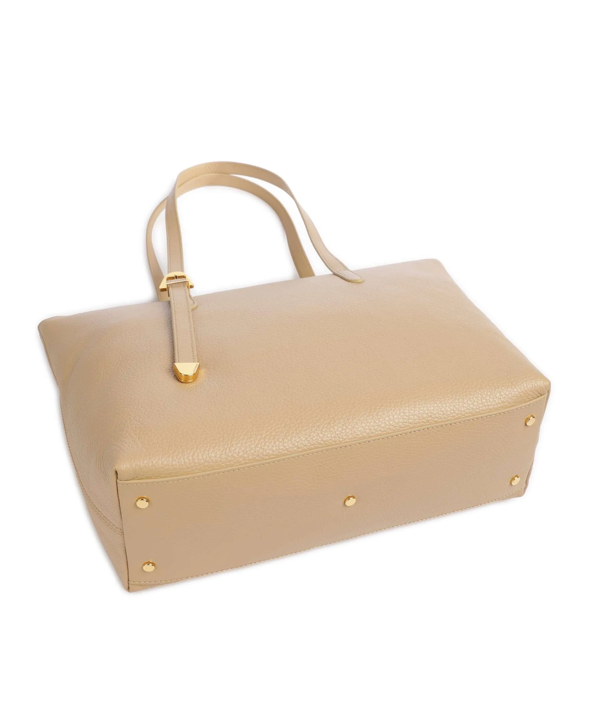  Coccinelle Gleen Borsa shopper pelle di vacchetta grana beige  