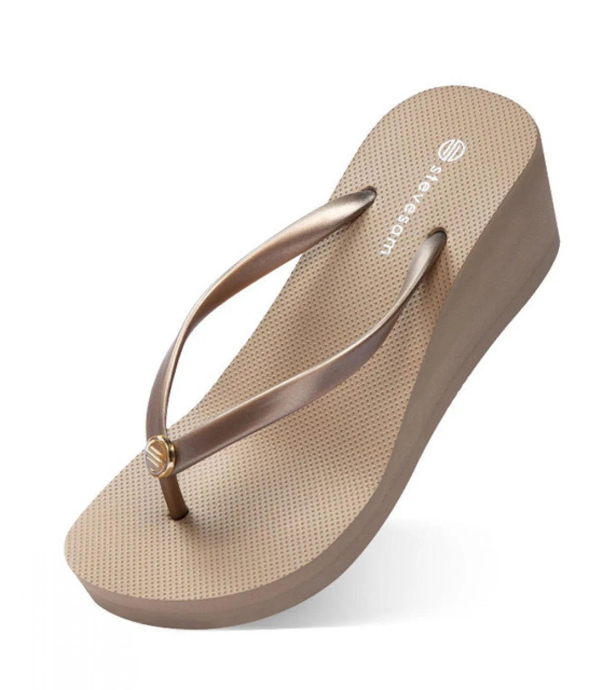 Comemore Infradito con tacco a zeppa Sandali e pantofole con fondo spesso casual estivo femminile Scarpe con infradito con panto