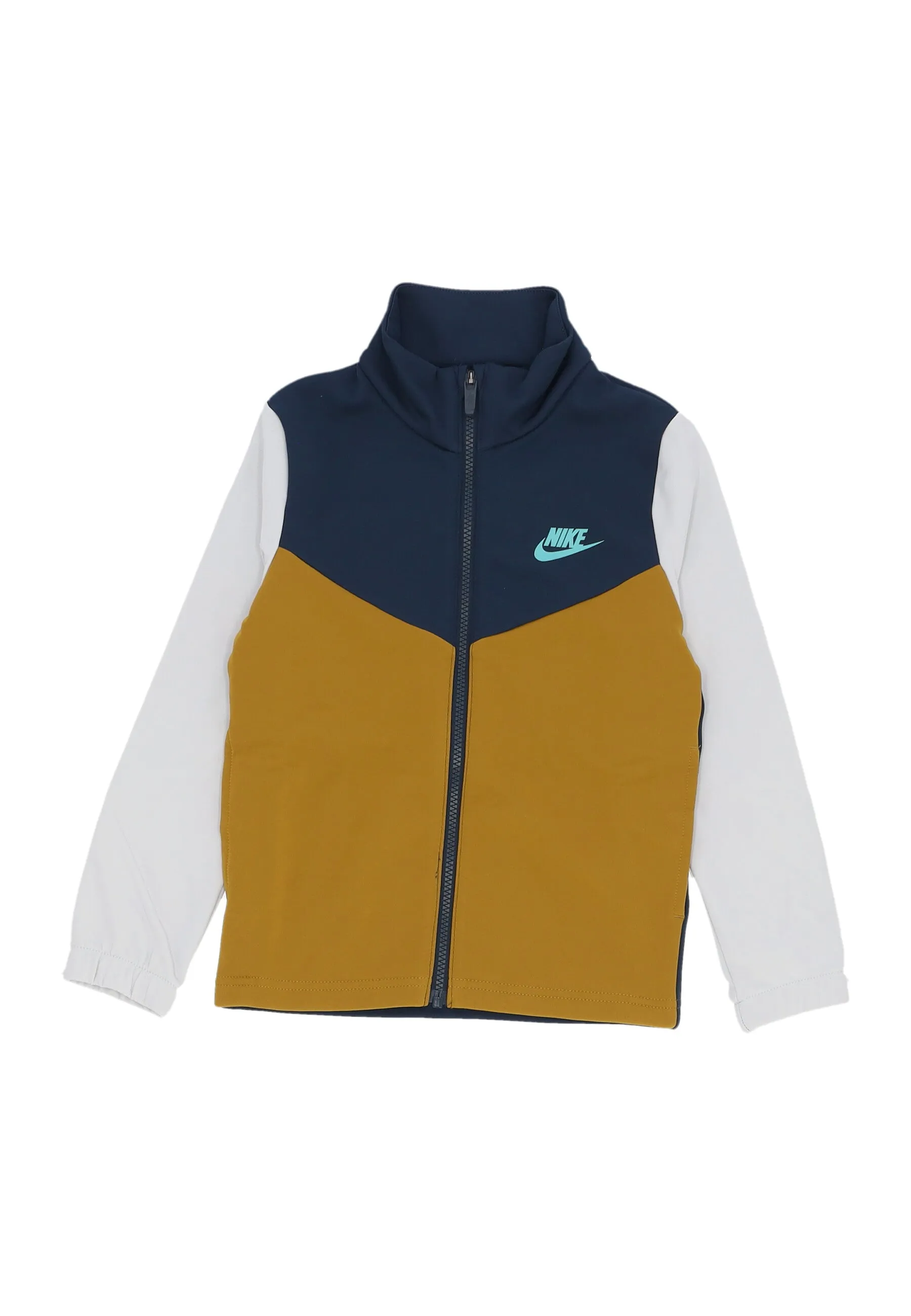 Completo Tuta Ragazzo B Sportswear Full-zip Tracksuit Armory Navy/bronzine/green Frost
