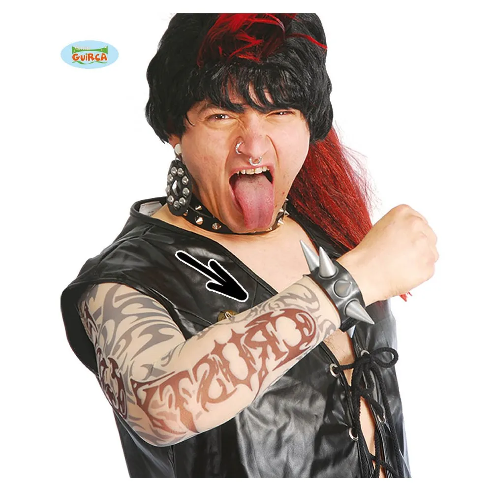 Copribraccia Con Tattoo Finti per Carnevale e Halloween