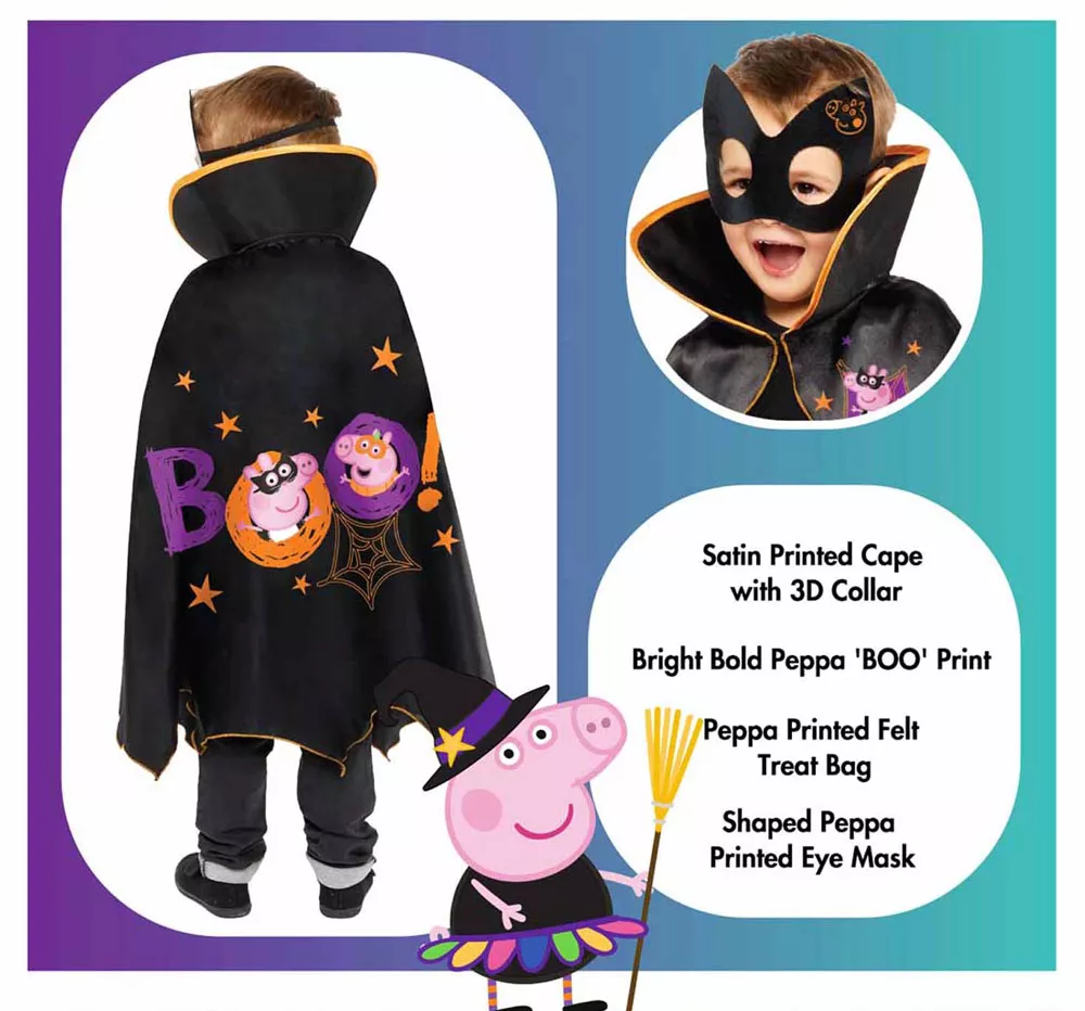 Costume di Halloween di Peppa Pig per bambini