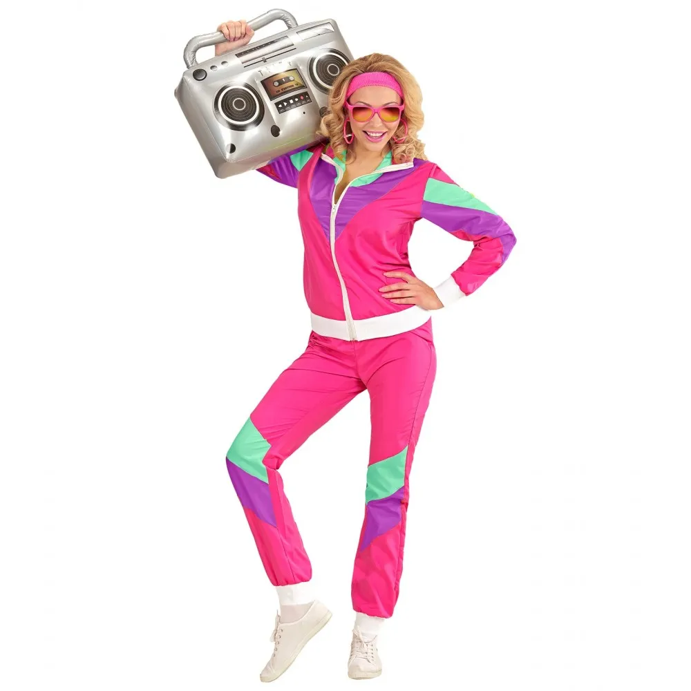Costume Tuta Anni 80 Unisex per Feste a Tema, Taglia L, Adulto