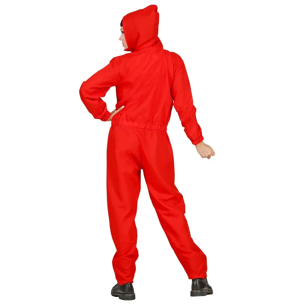 Costume tuta rossa casa di carta Unisex  per Feste a Tema Taglia L, Adulto