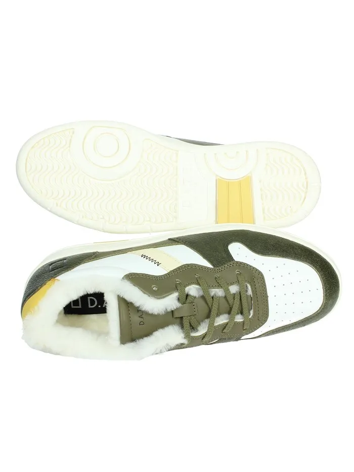 D.A.T.E.  SNEAKERS BASSA M391-C2F-NT-WA BIANCO/VERDE