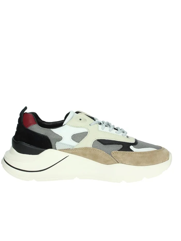 D.A.T.E.  SNEAKERS BASSA M391-FG-ME-BI BEIGE/NERO