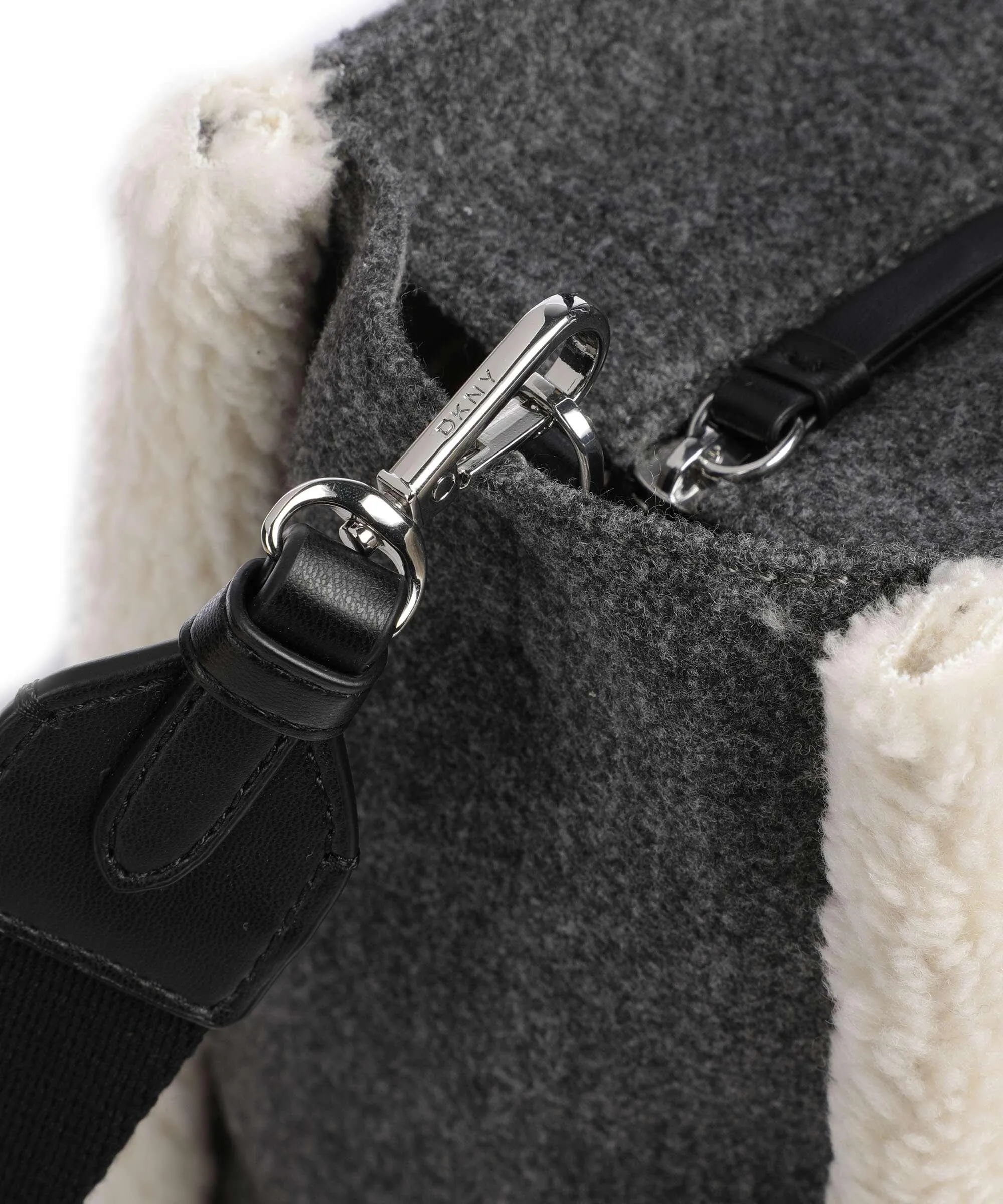  DKNY Hadlee Borsa a mano tissu grigio scuro  