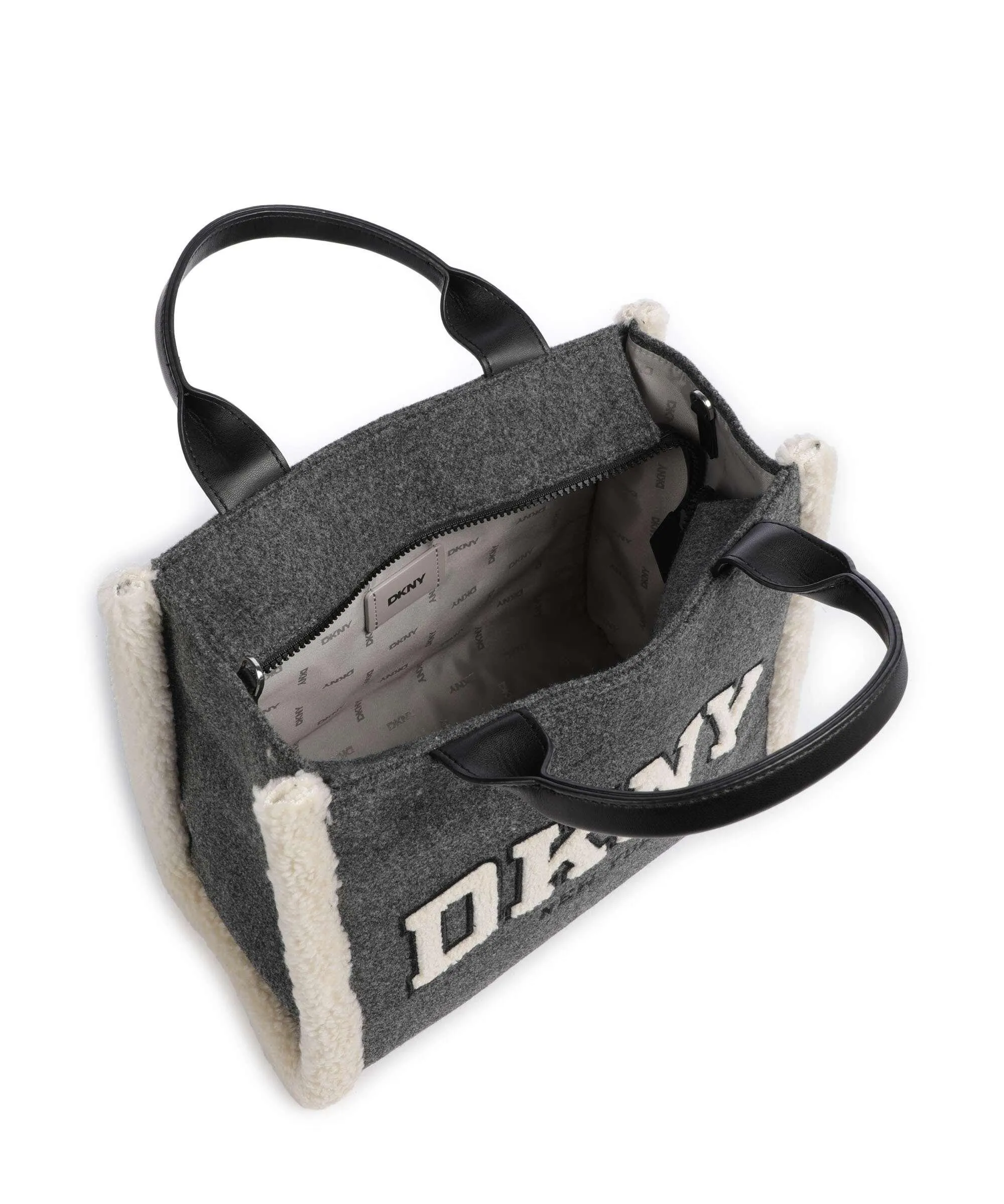  DKNY Hadlee Borsa a mano tissu grigio scuro  