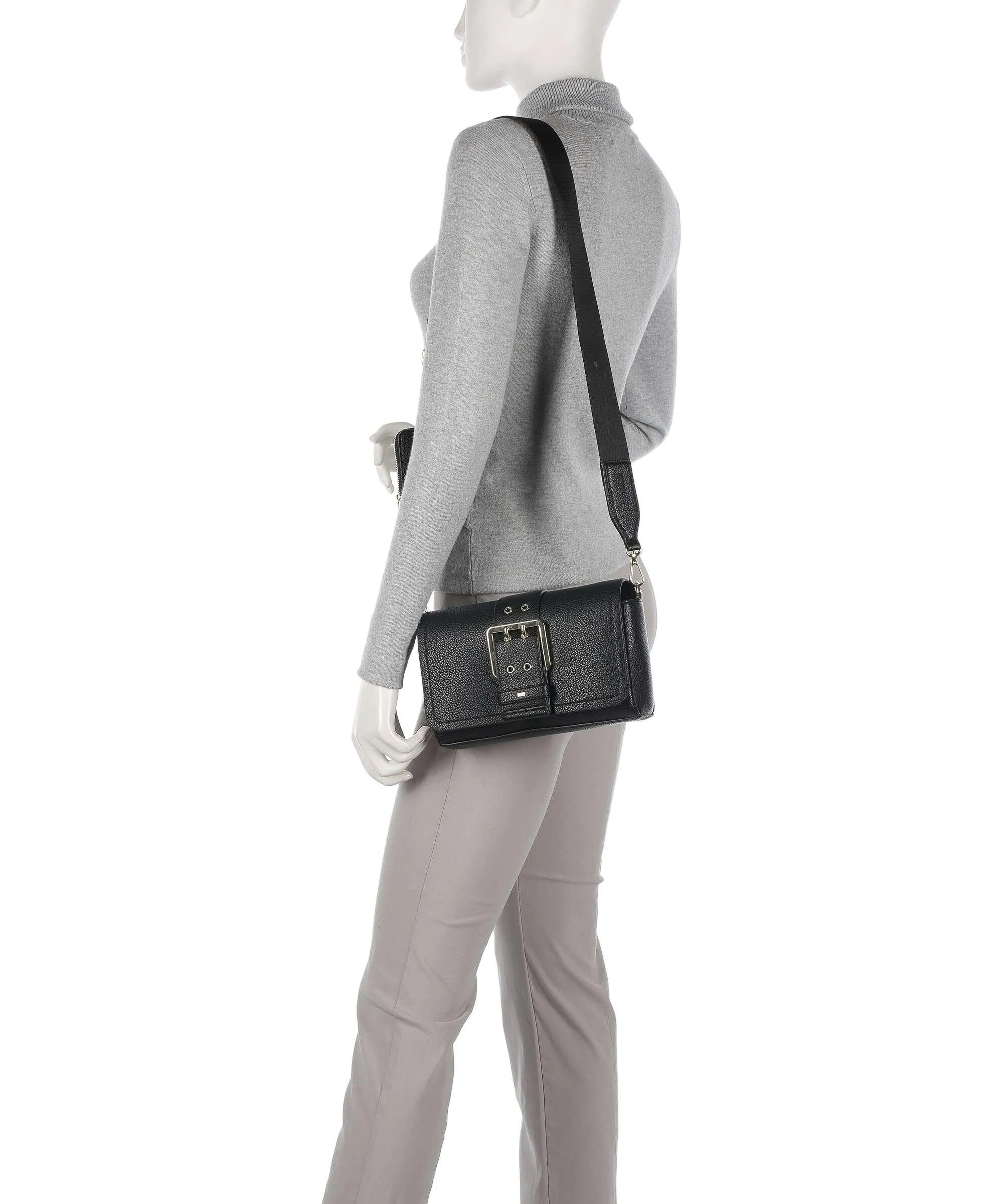  DKNY Rita Borsa a tracolla pelle sintetica nero  