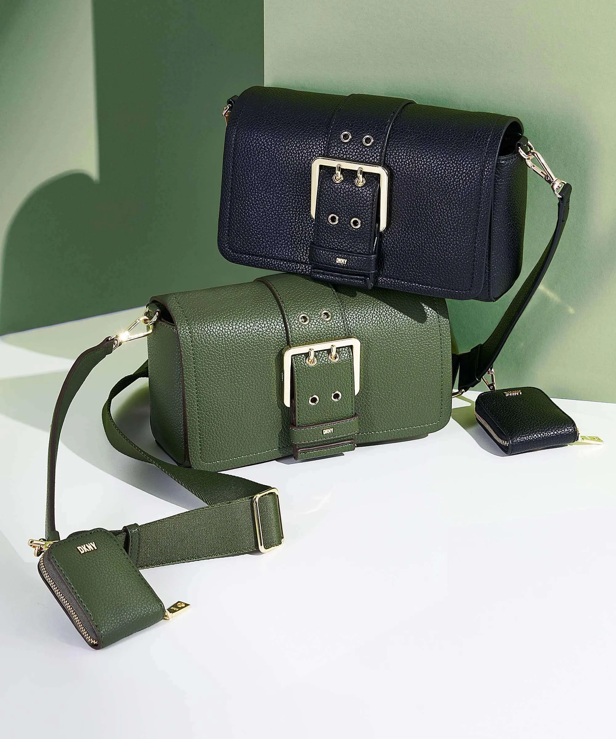  DKNY Rita Borsa a tracolla pelle sintetica nero  