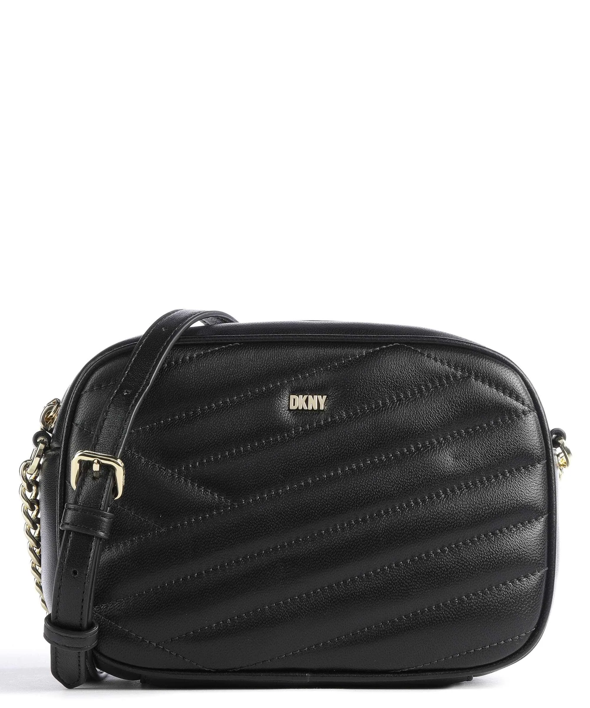  DKNY Sara Borsa a tracolla cuoio di agnello nero  