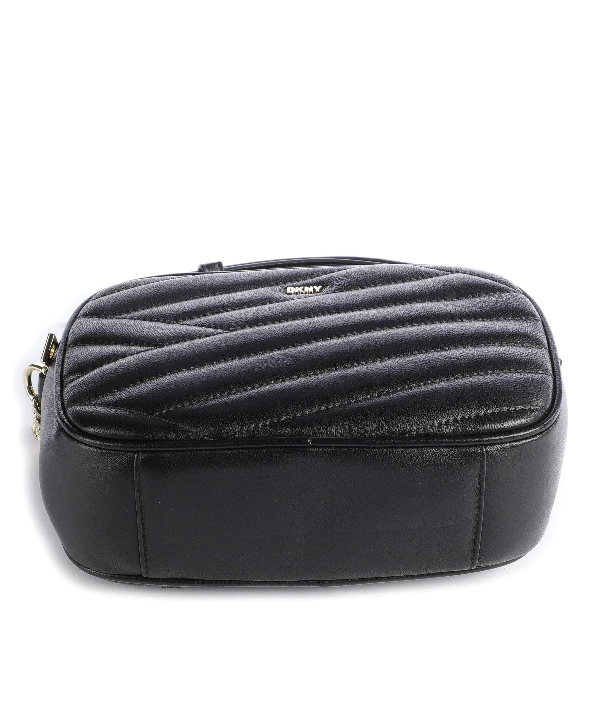  DKNY Sara Borsa a tracolla cuoio di agnello nero  