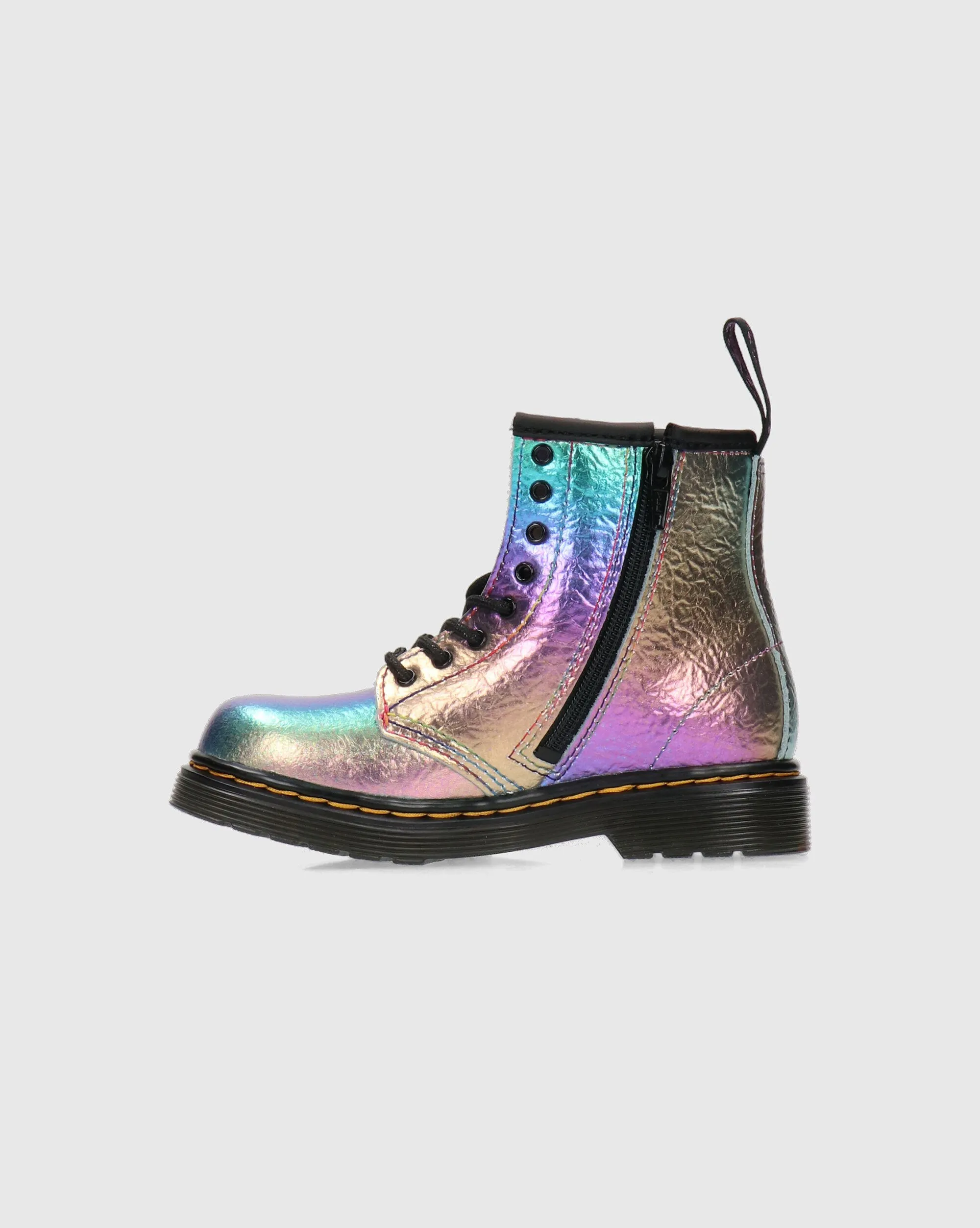 Dr. Martens Stivali Primi Passi Stringati 1460 Arcobaleno Bambina