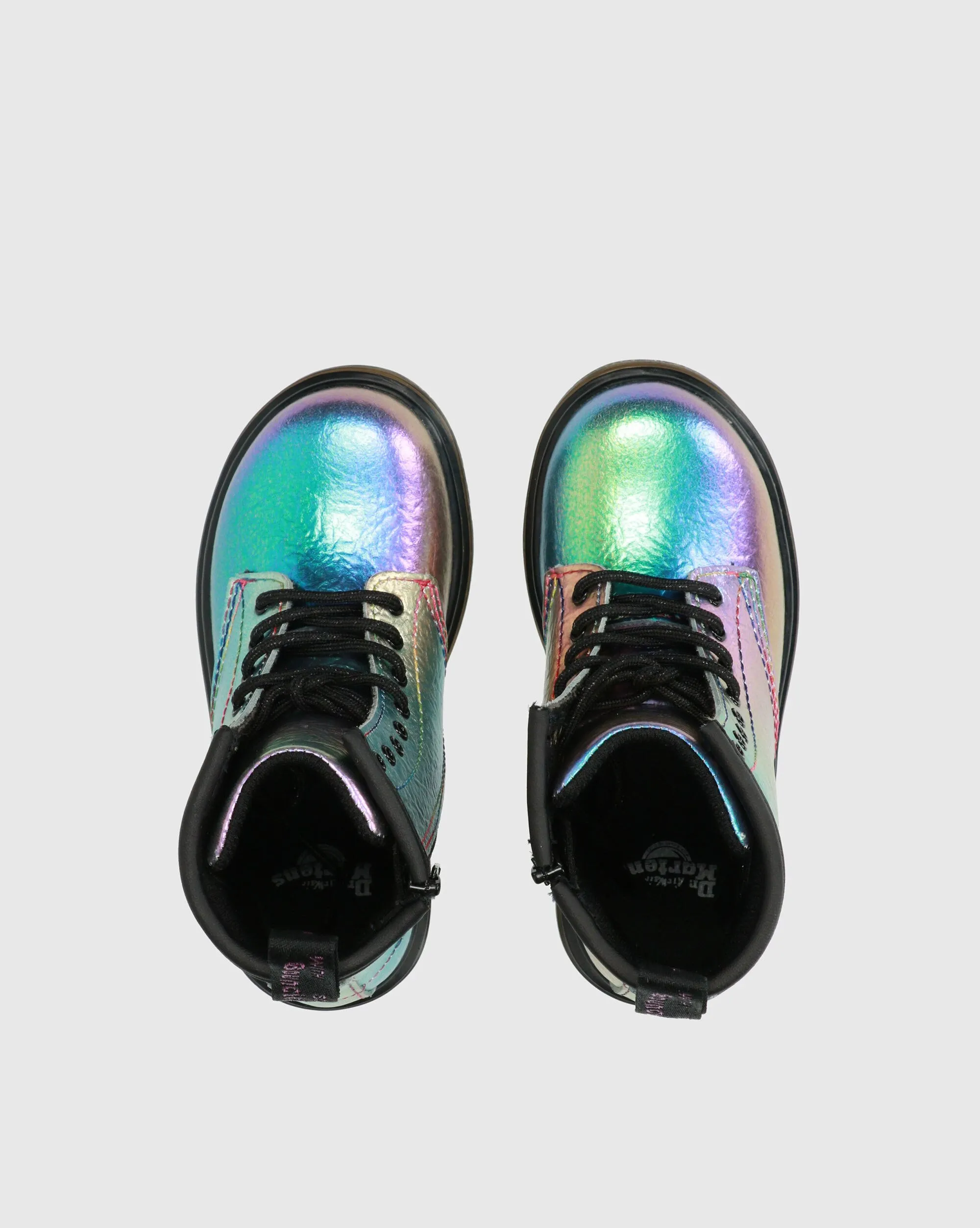 Dr. Martens Stivali Primi Passi Stringati 1460 Arcobaleno Bambina