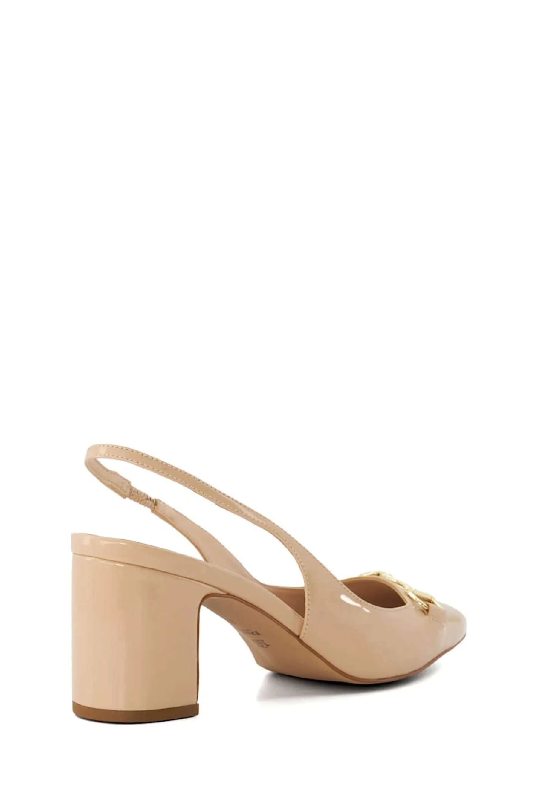 Dune London Vestibilità ampia - Scarpe con tacco largo e cinturino posteriore e morsetto