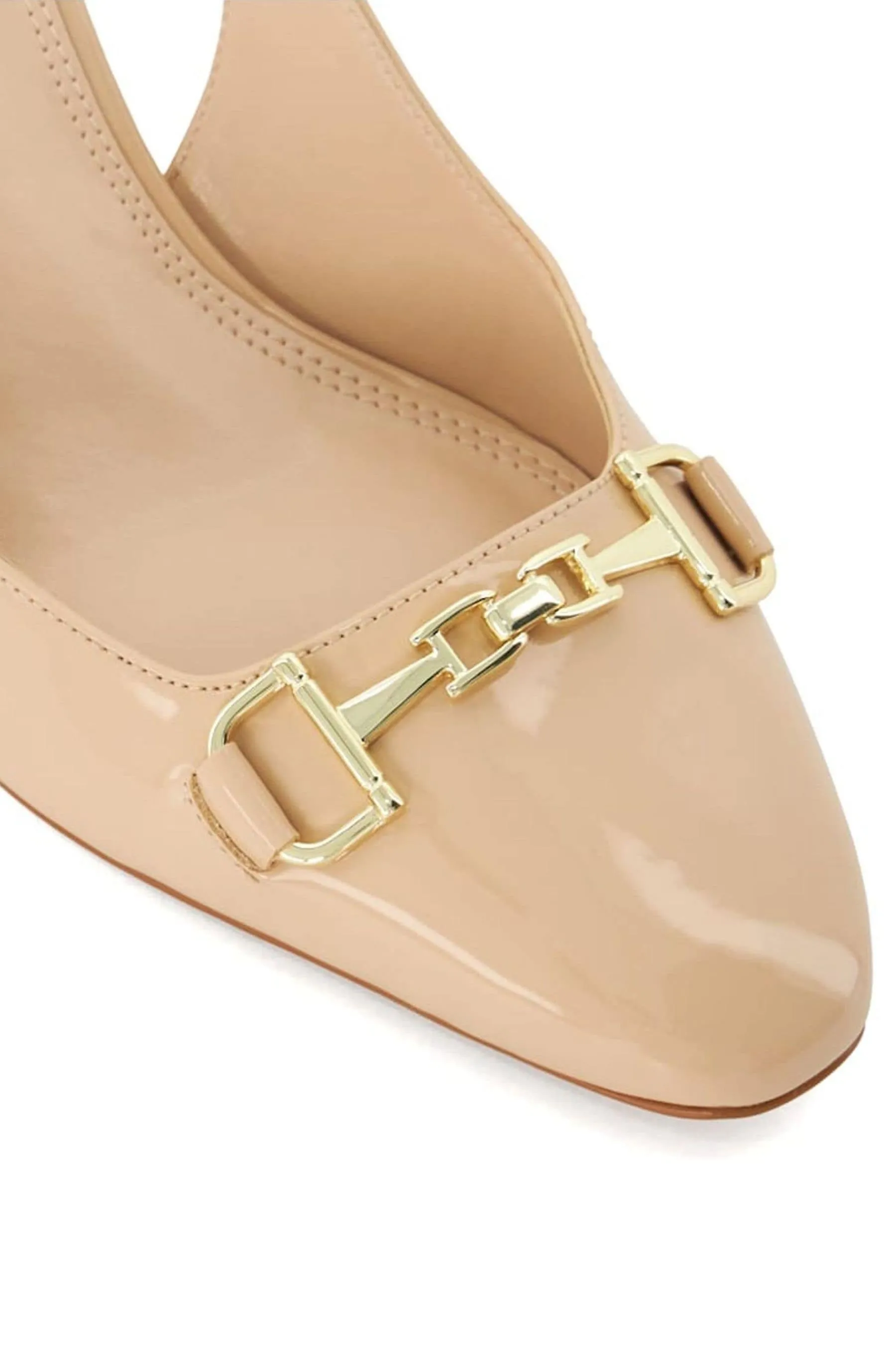 Dune London Vestibilità ampia - Scarpe con tacco largo e cinturino posteriore e morsetto