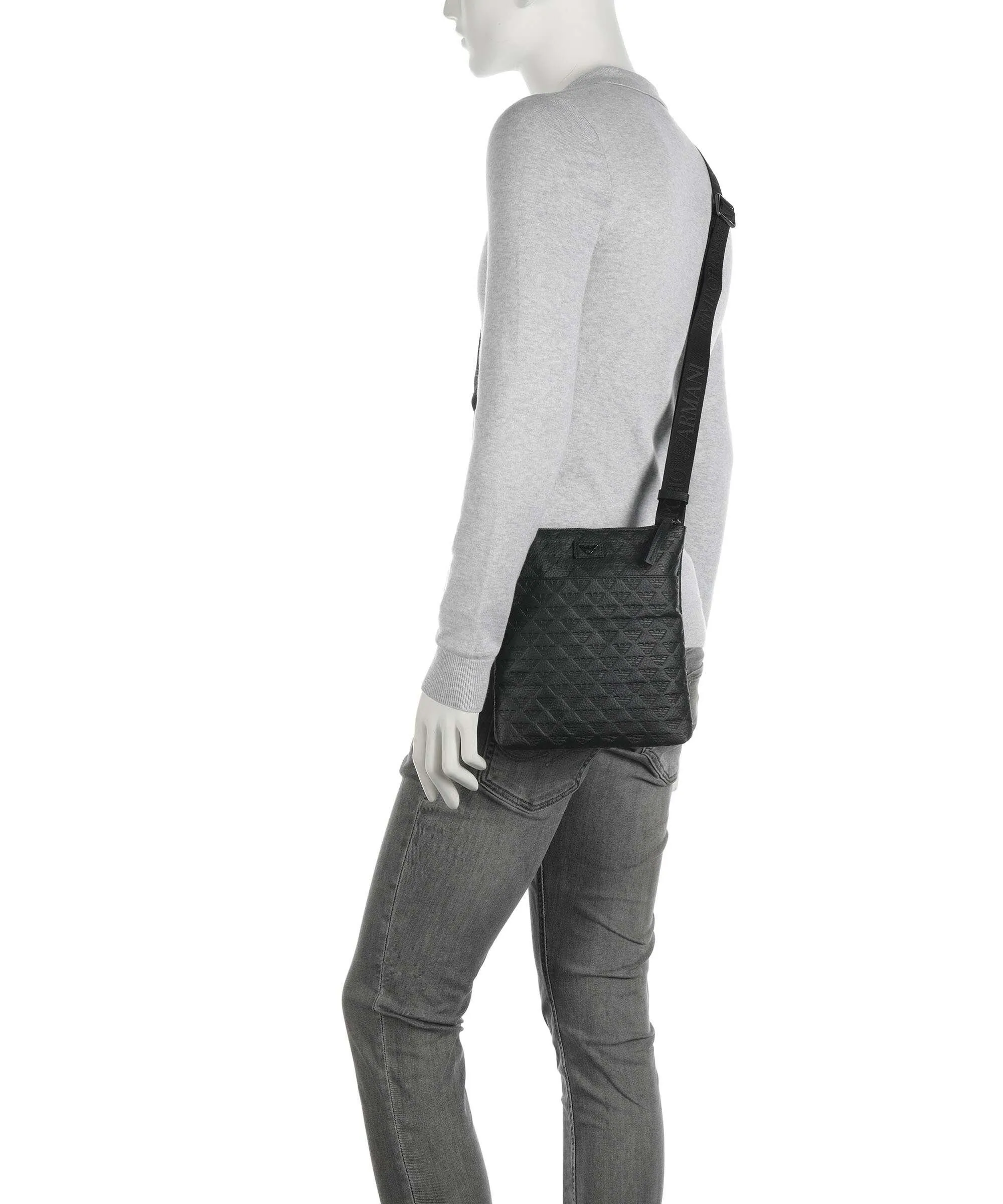  Emporio Armani Borsa a tracolla pelle sintetica nero  