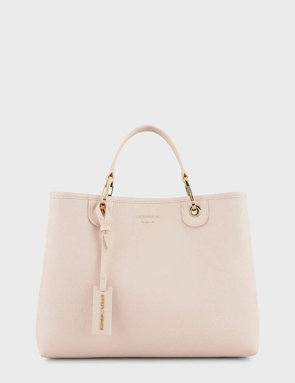 Emporio Armani     Borsa Shopper MyEA Bag media stampa cervo Rosa Cipria