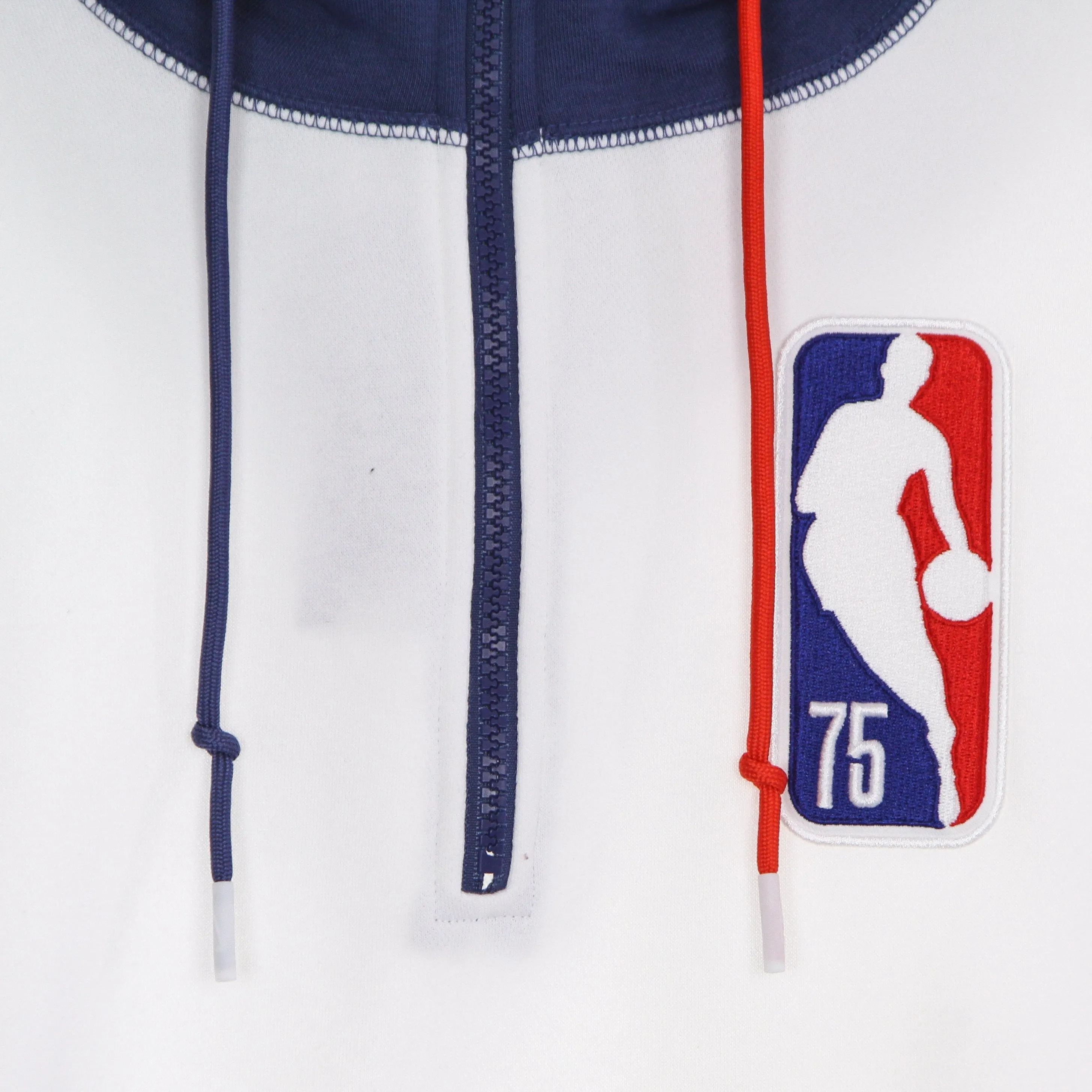 Felpa Cappuccio Uomo Nba Fleece Hoodie Team 31 Courtside White