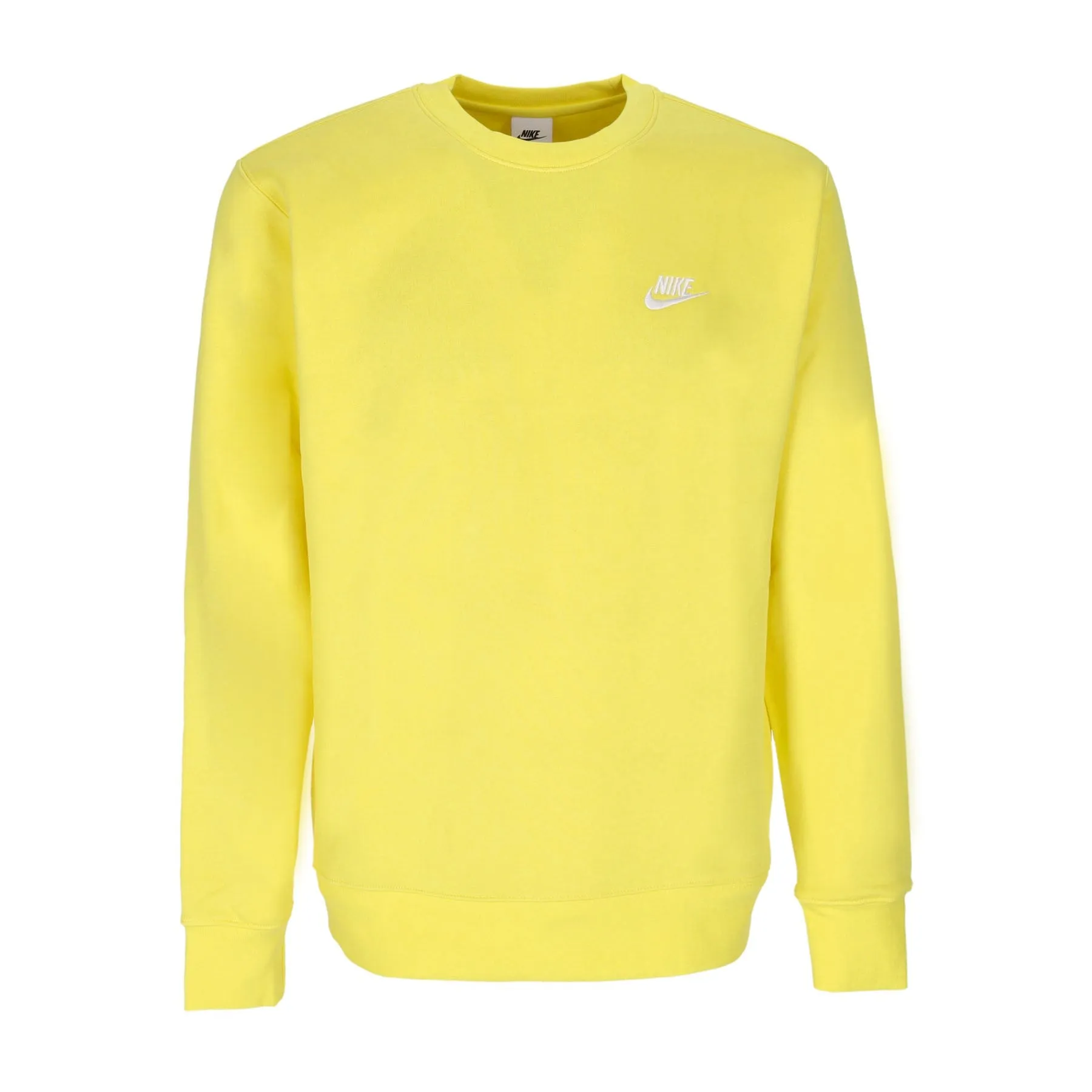 Felpa Girocollo Uomo Club Crew Bb Yellow Strike/white