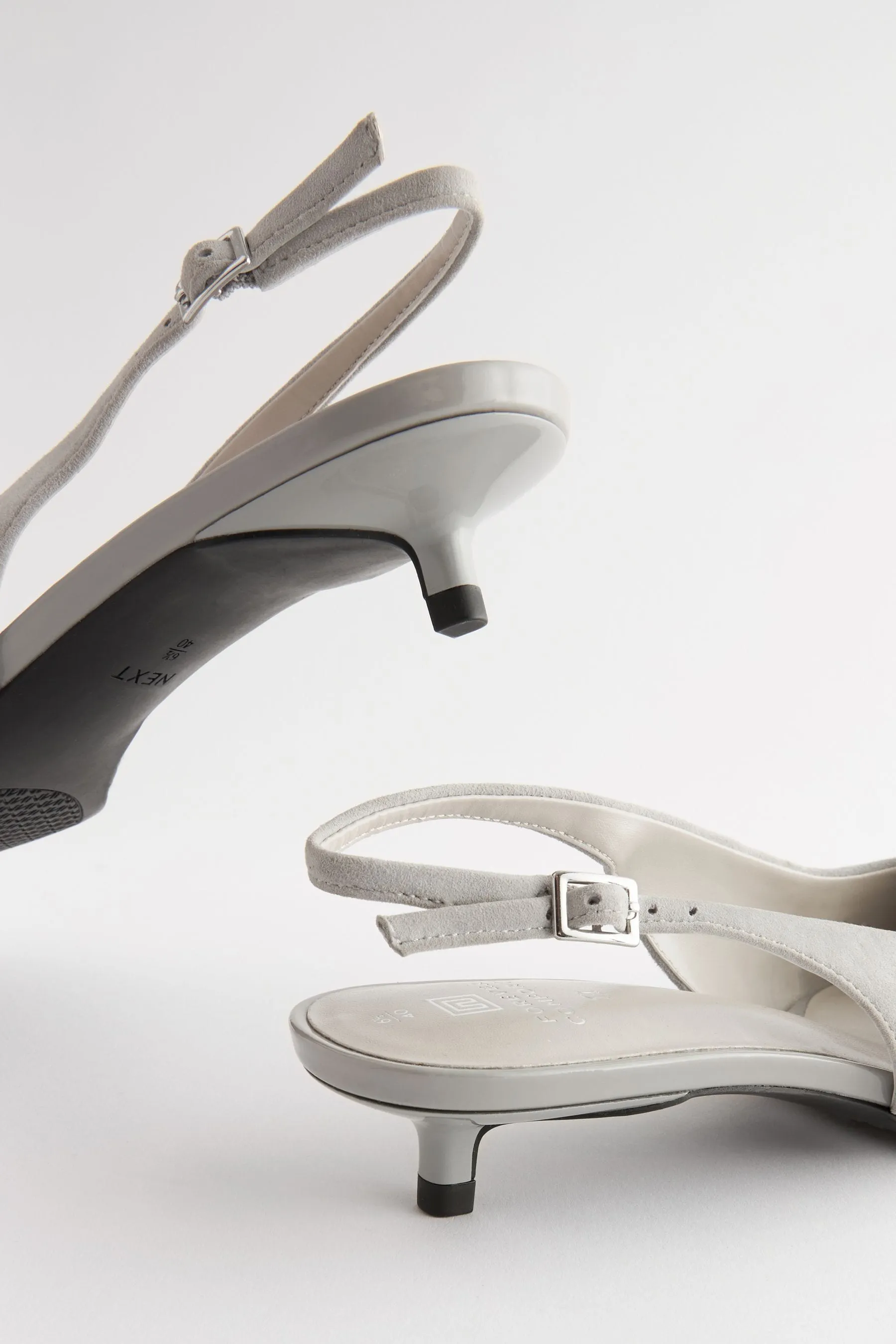 Forever Comfort® - Scarpe da ginnastica basse a rocchetto con cinturino posteriore e tacco Scarpe