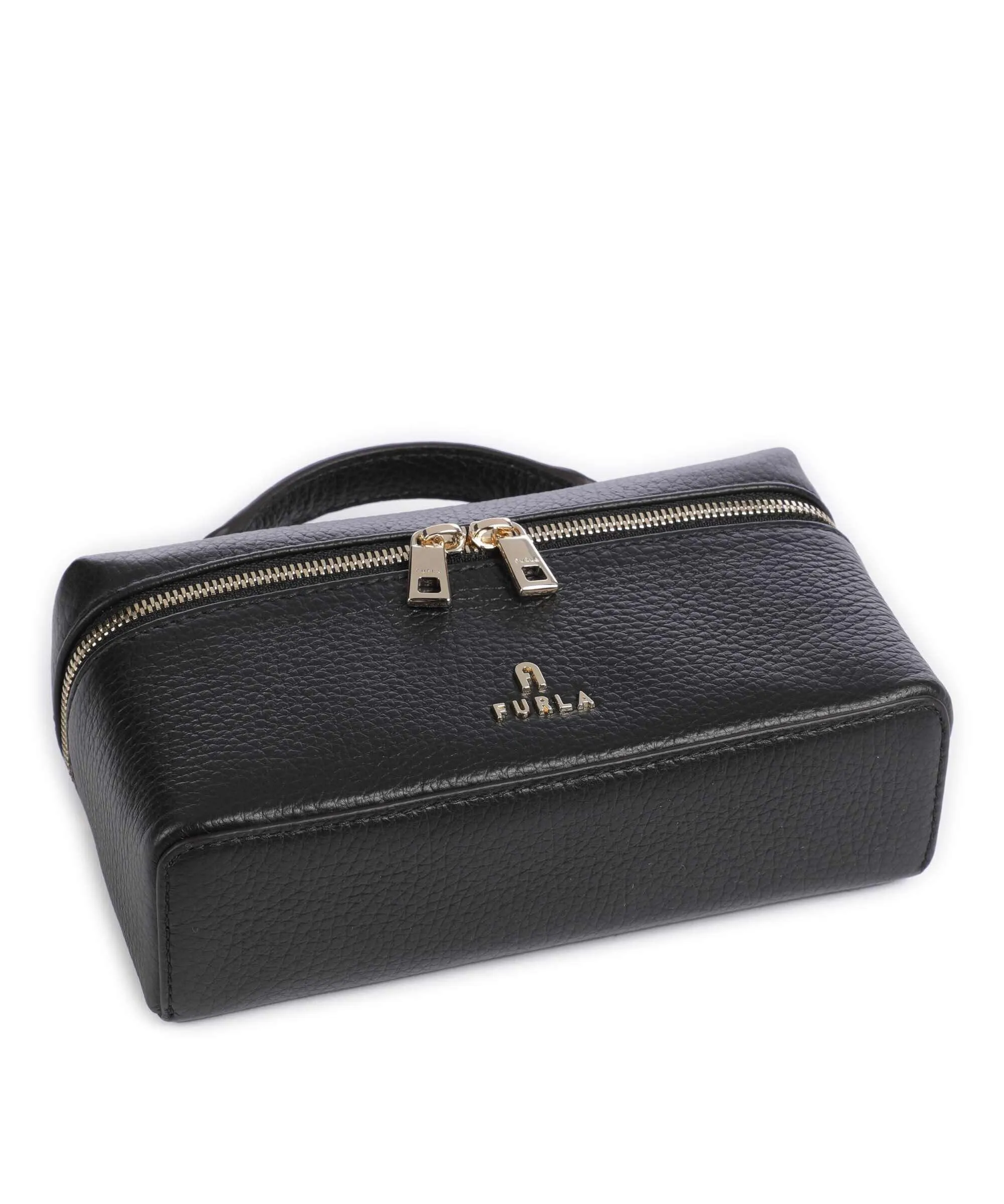  Furla Camelia Micro Borsa a tracolla pelle granulata nero  