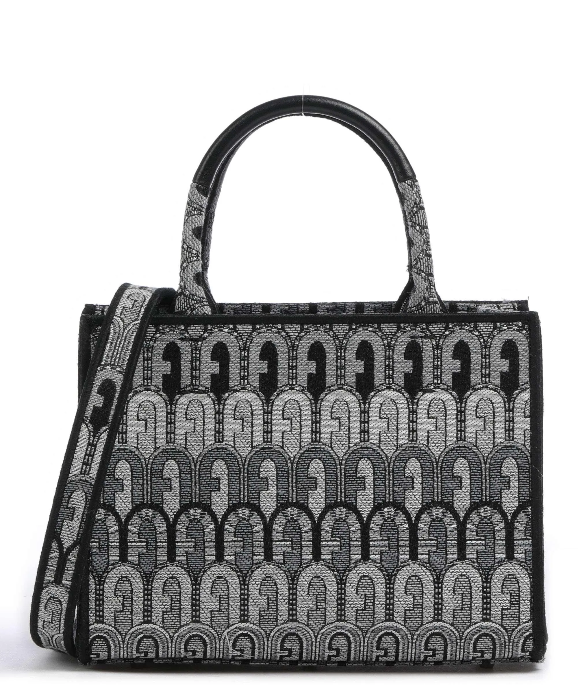  Furla Opportunity Mini Borsa a mano tissu grigio/nero  