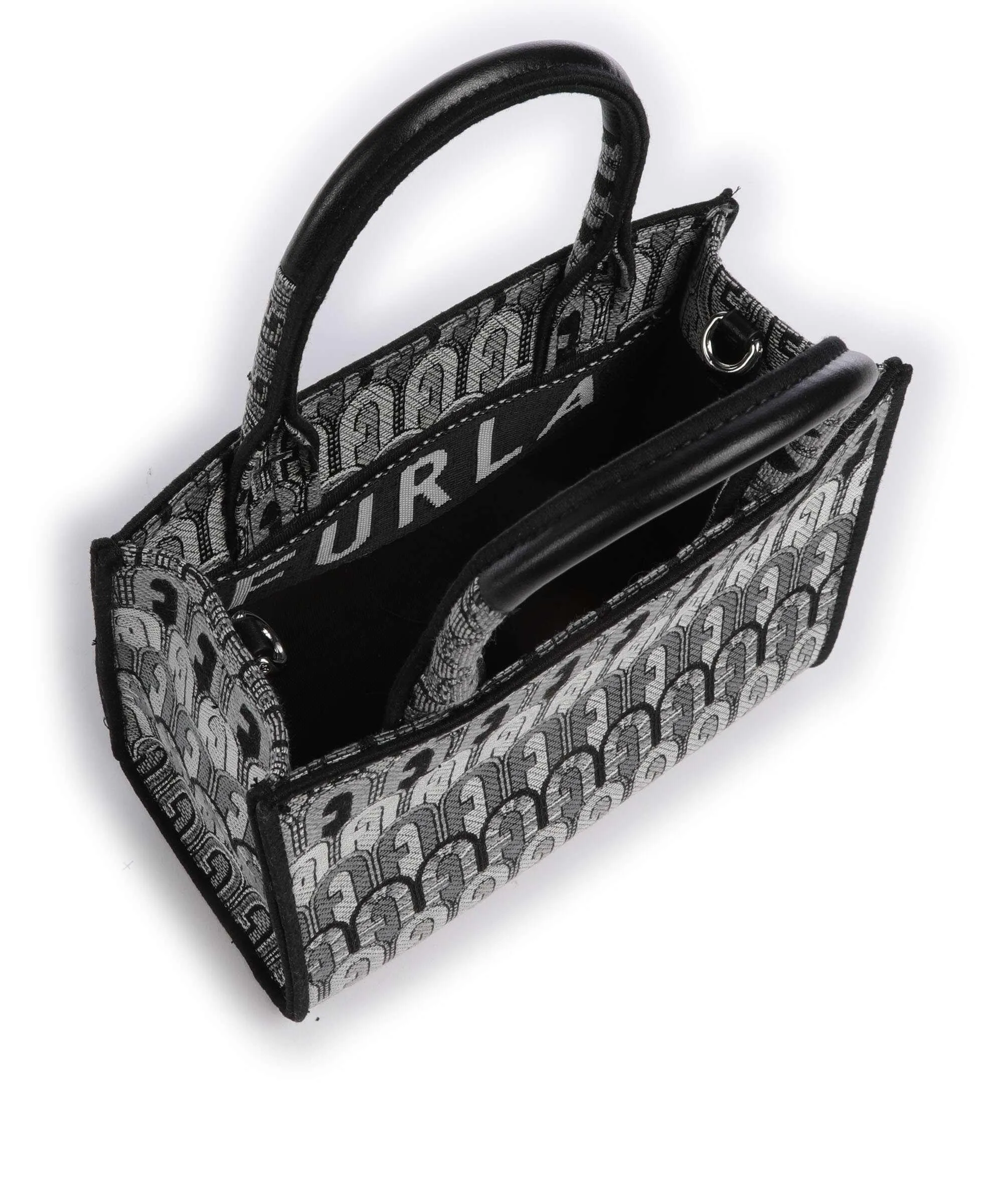  Furla Opportunity Mini Borsa a mano tissu grigio/nero  