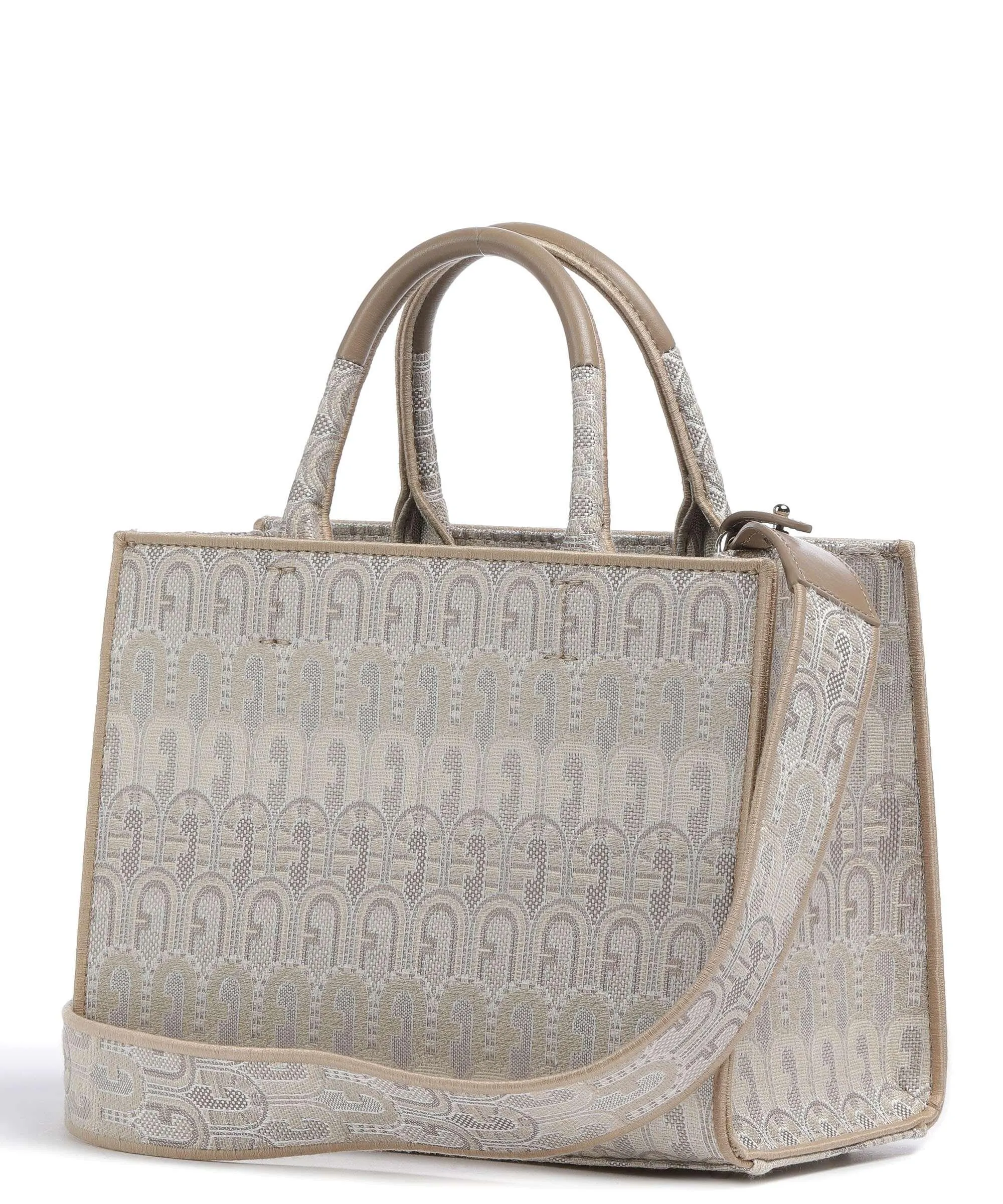  Furla Opportunity S Borsa a mano cotone, poliestere natura  