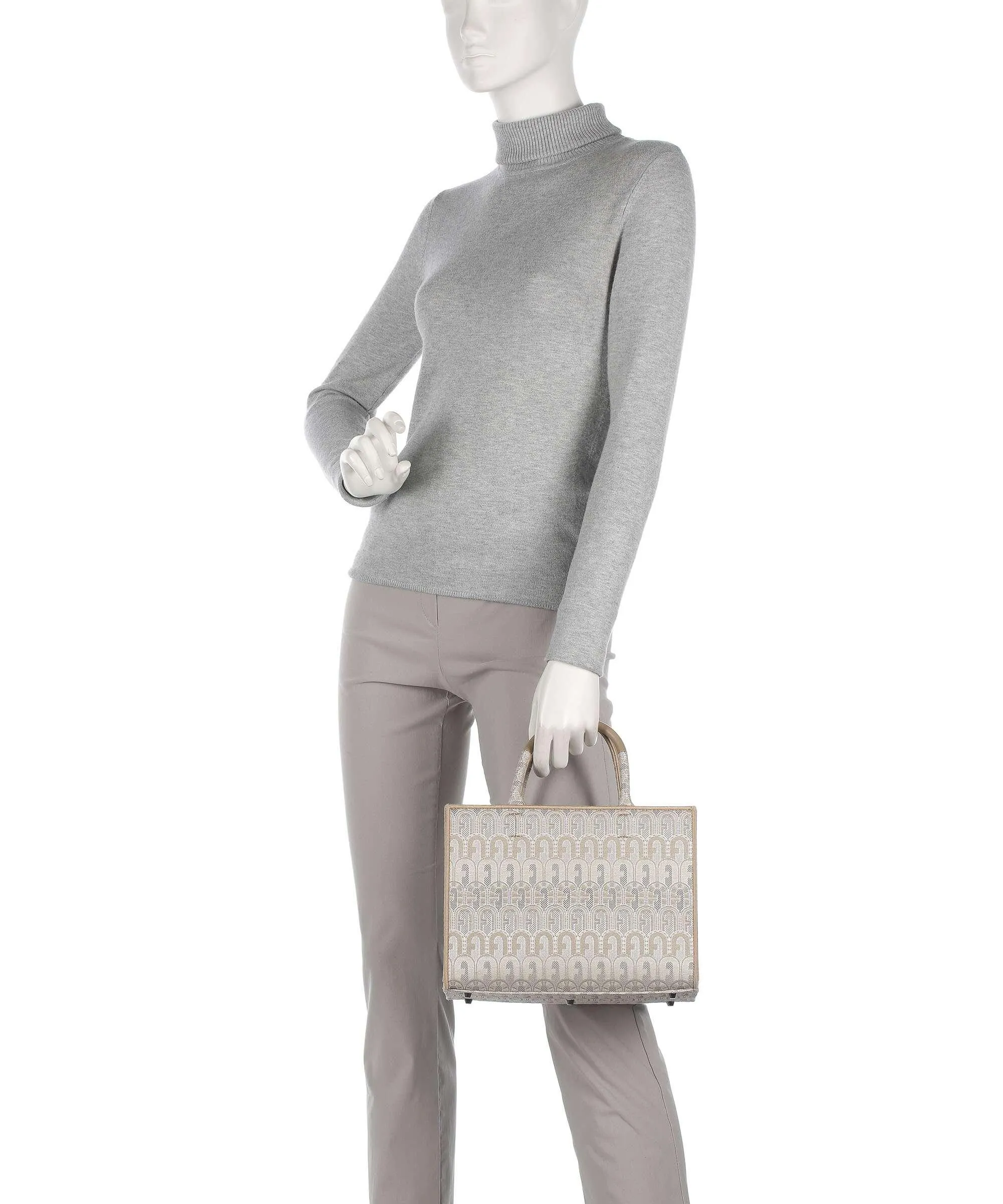  Furla Opportunity S Borsa a mano cotone, poliestere natura  