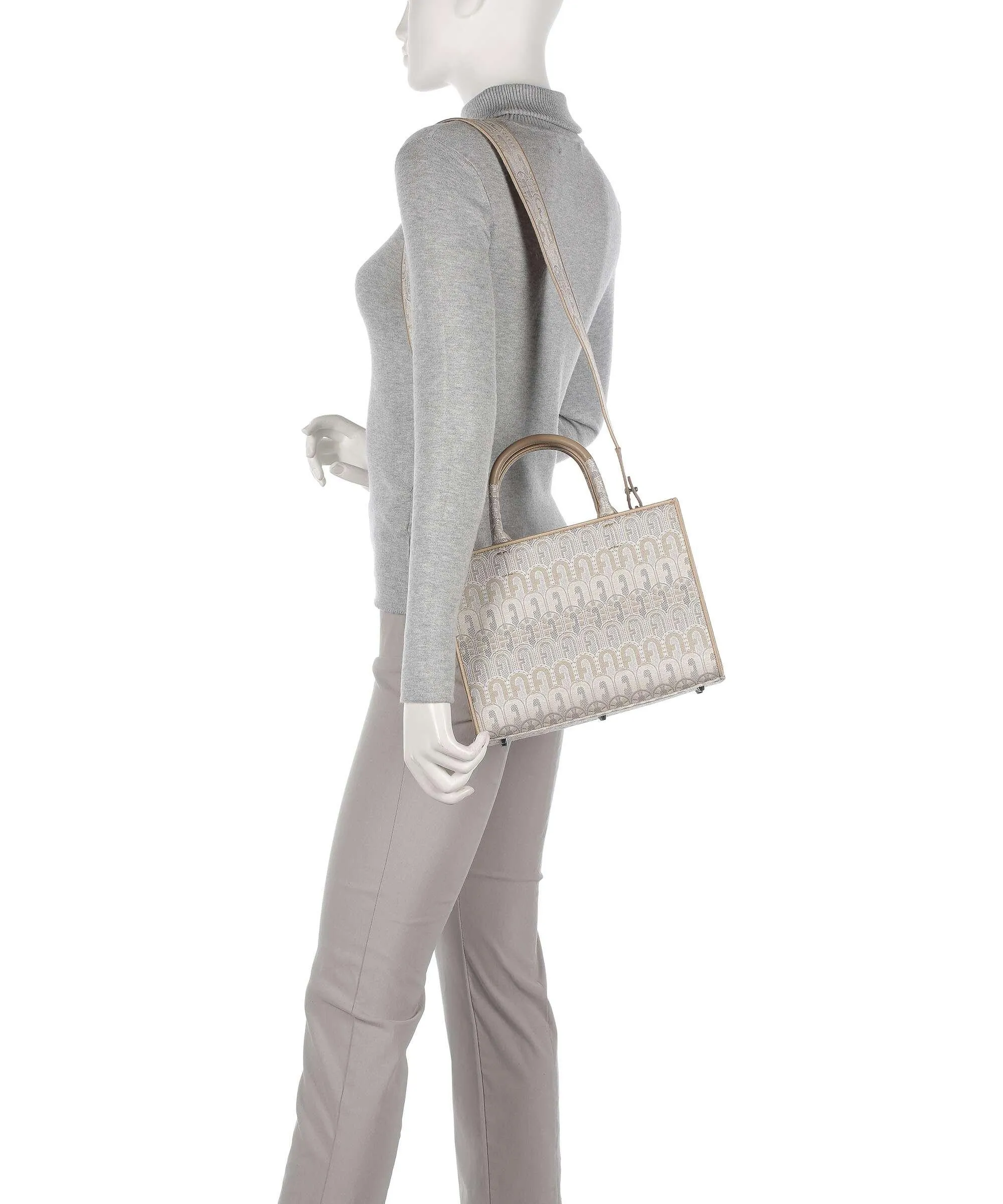  Furla Opportunity S Borsa a mano cotone, poliestere natura  