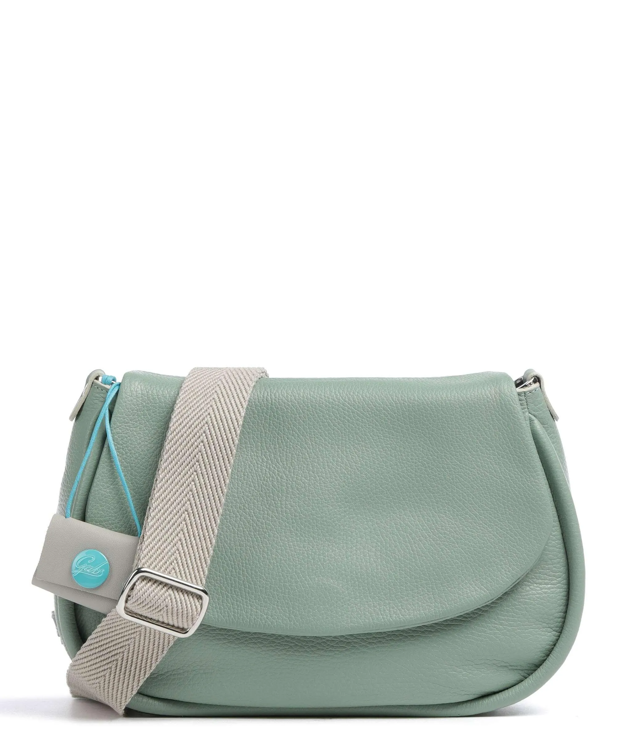  Gabs Elda M Borsa a spalla pelle di vitello grana verde  