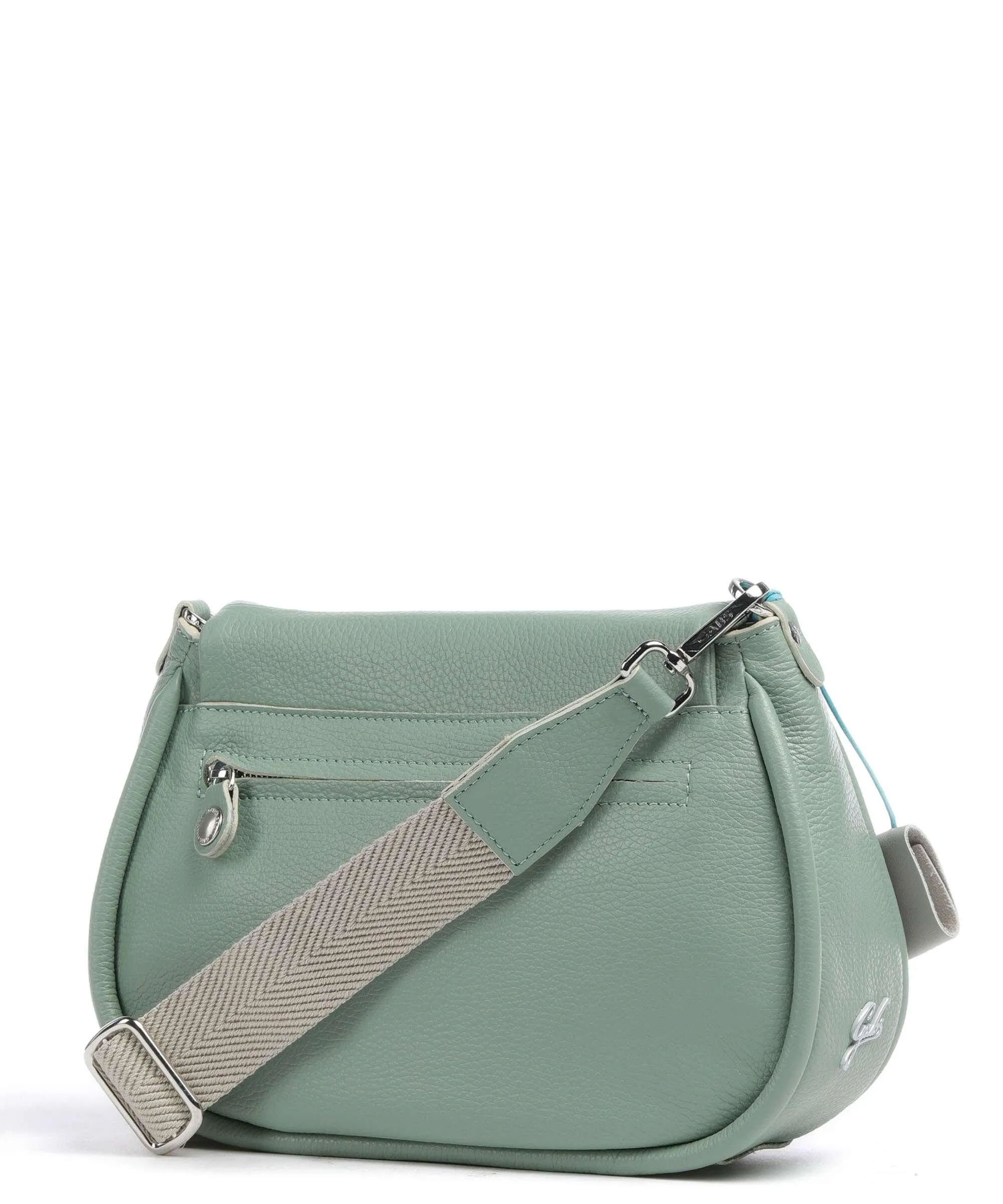  Gabs Elda M Borsa a spalla pelle di vitello grana verde  