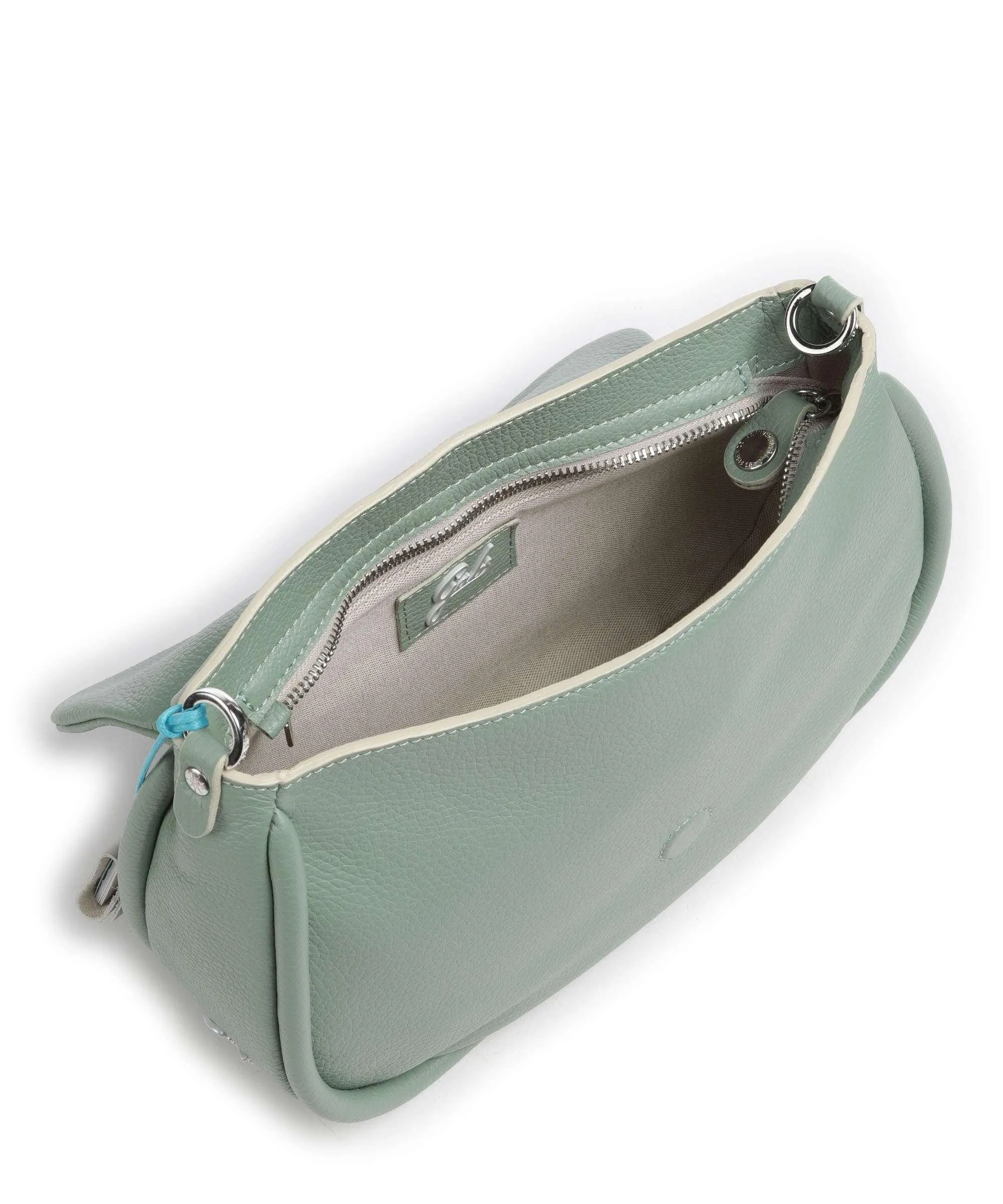  Gabs Elda M Borsa a spalla pelle di vitello grana verde  