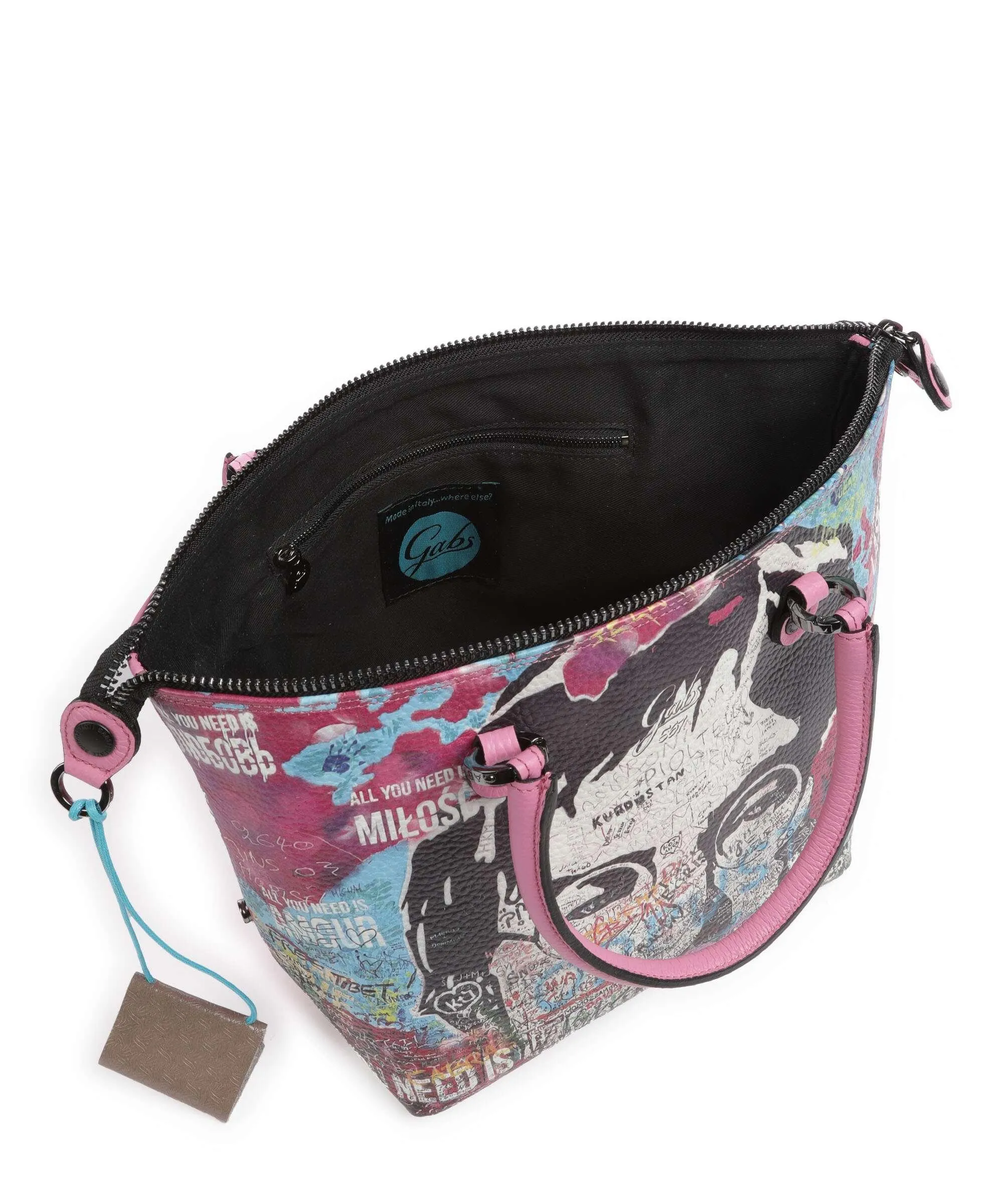  Gabs G3 Plus M Borsa a zainetto pelle di vitello grana multicolore  