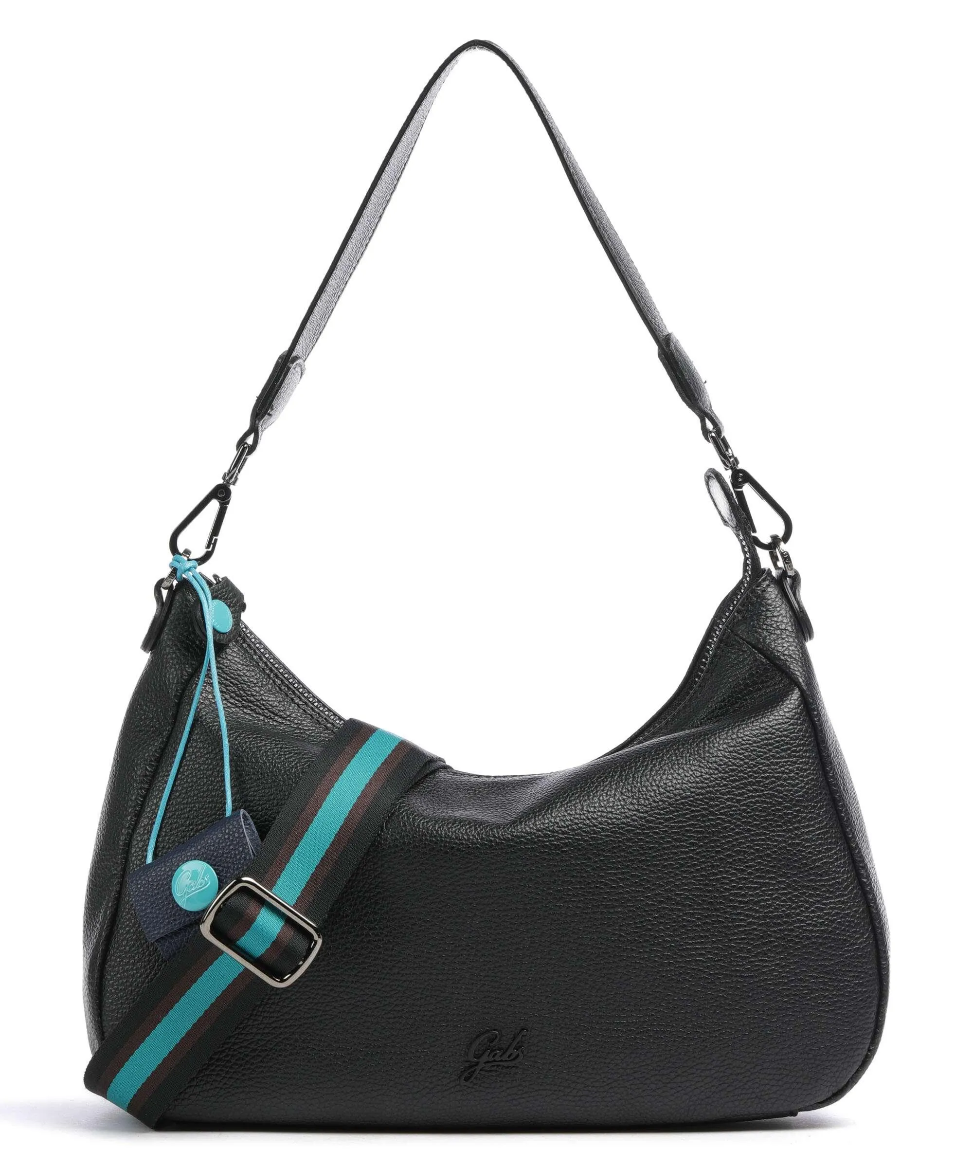  Gabs Isabel M Borsa hobo pelle di vitello grana nero  