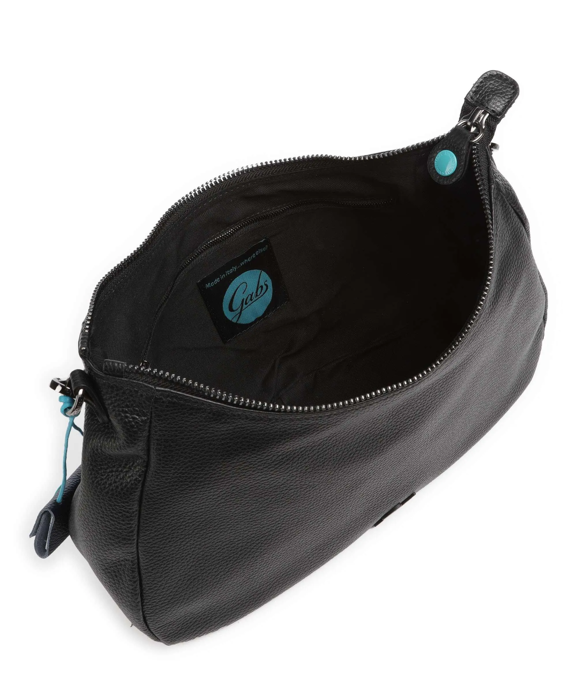 Gabs Isabel M Borsa hobo pelle di vitello grana nero  