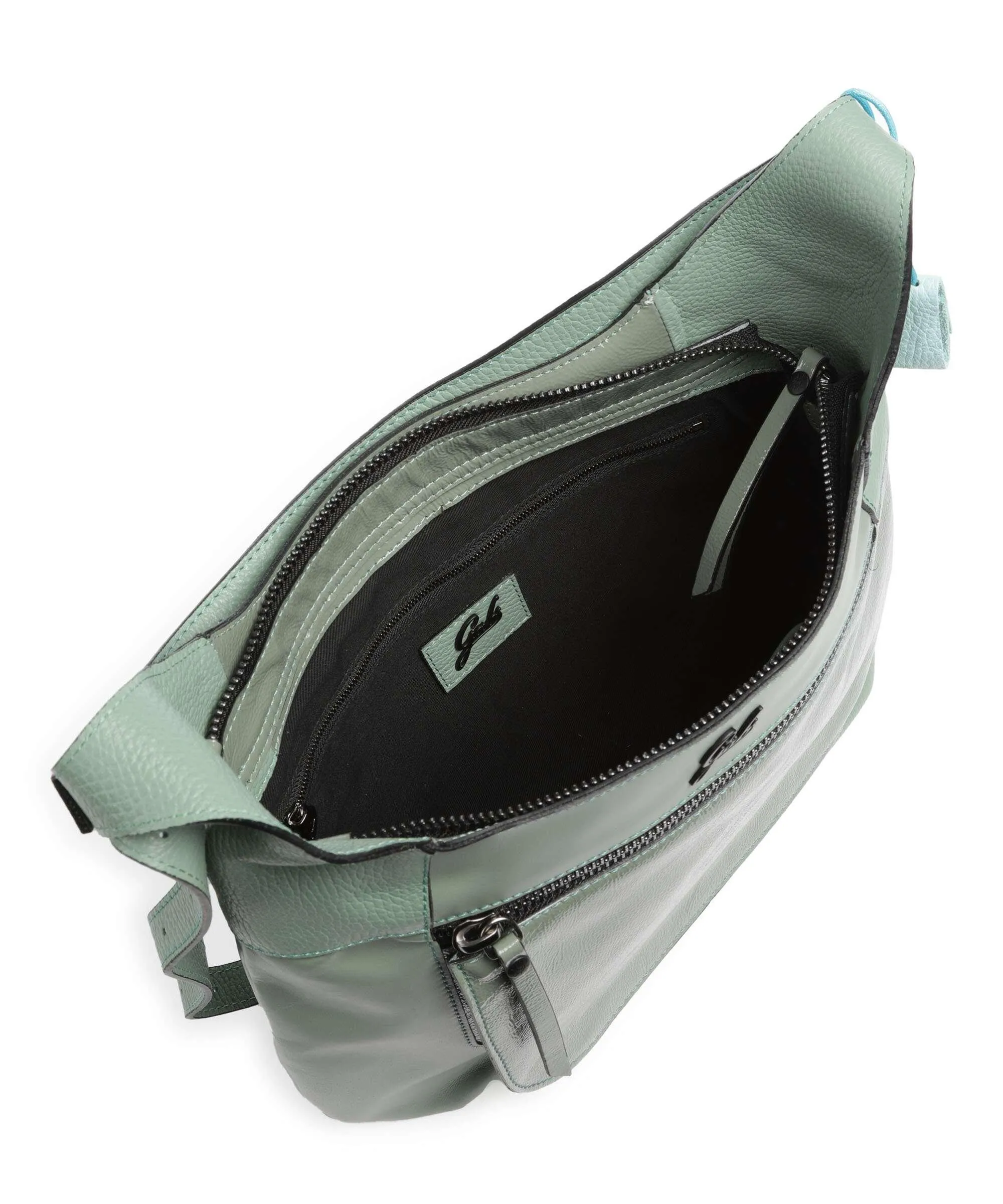  Gabs Mirta L Borsa hobo pelle di vitello grana verde  