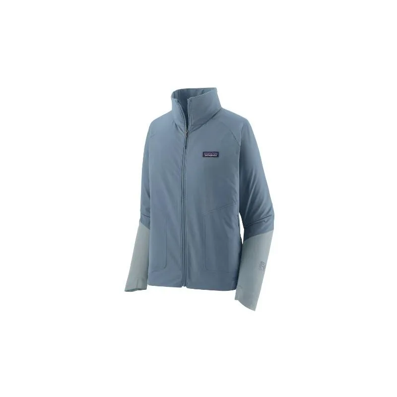 Giacca Patagonia R1 CrossStrata (grigio piuma chiaro) donna