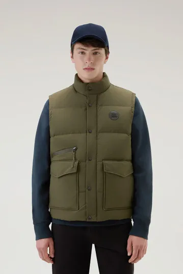 Gilet Aleutian trapuntato in nylon Taslan                                                                                Dark Gr