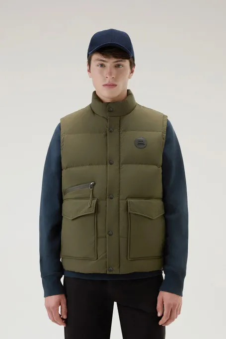 Gilet Aleutian trapuntato in nylon Taslan                                                                                Dark Gr