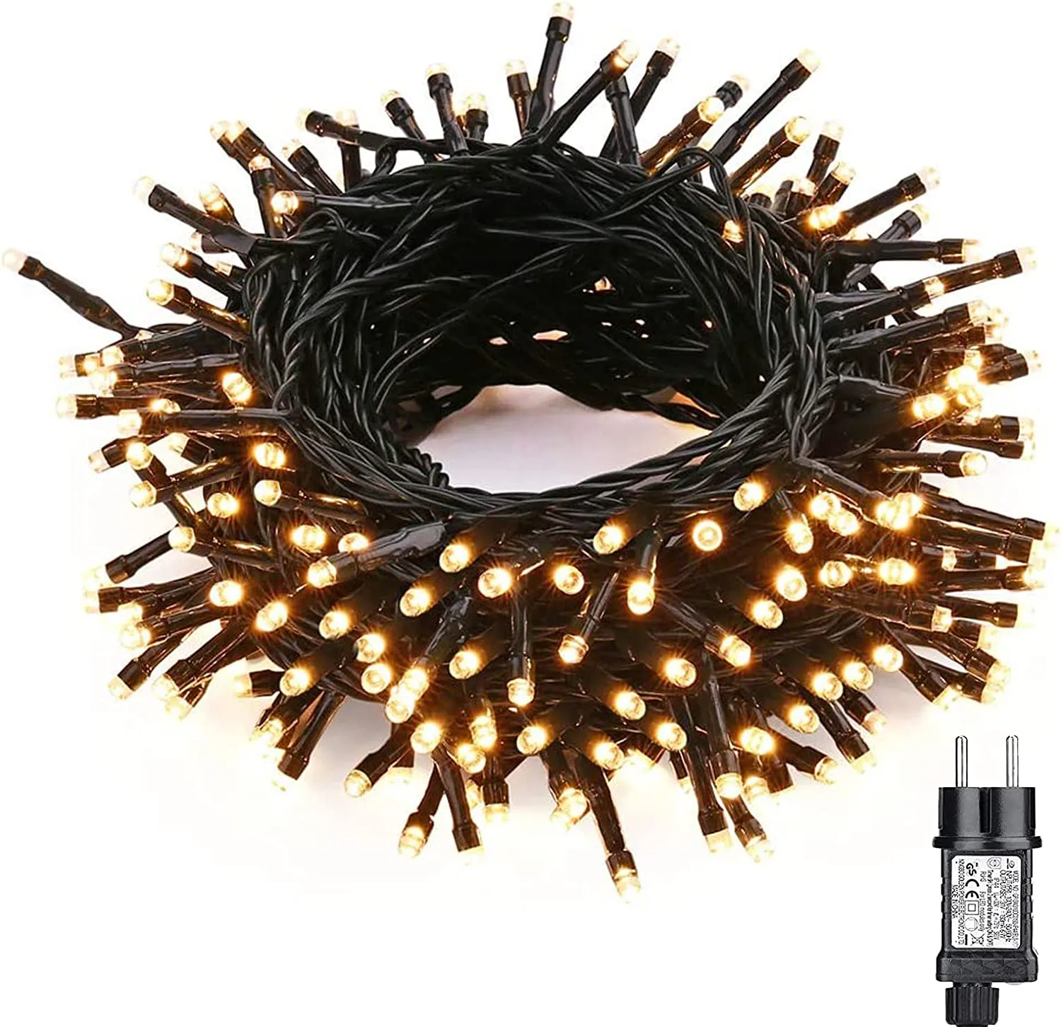 Halloween Luci Arancia+Viola - NEXVIN 25M 200LED Catena Luminosa con 8 Modalità, Funzione Timer e Memoria, Collegabile, Hallowee