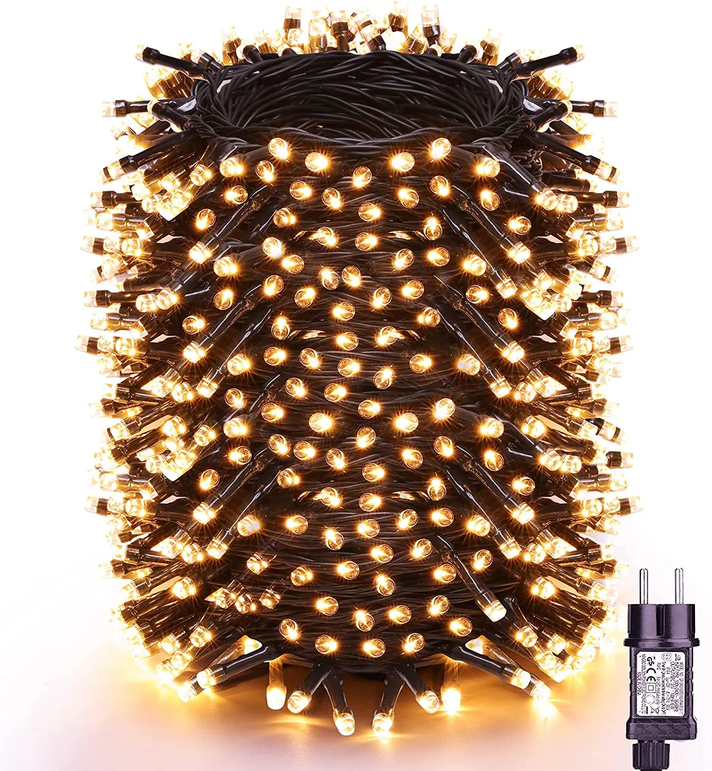 Halloween Luci Arancia+Viola - NEXVIN 25M 200LED Catena Luminosa con 8 Modalità, Funzione Timer e Memoria, Collegabile, Hallowee