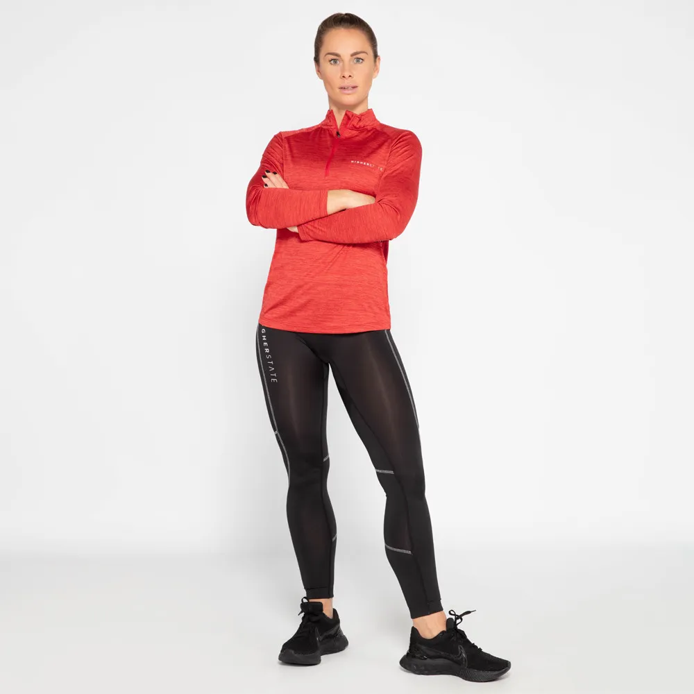 Higher State L/S Raglan Maglia da donna con zip - AW23