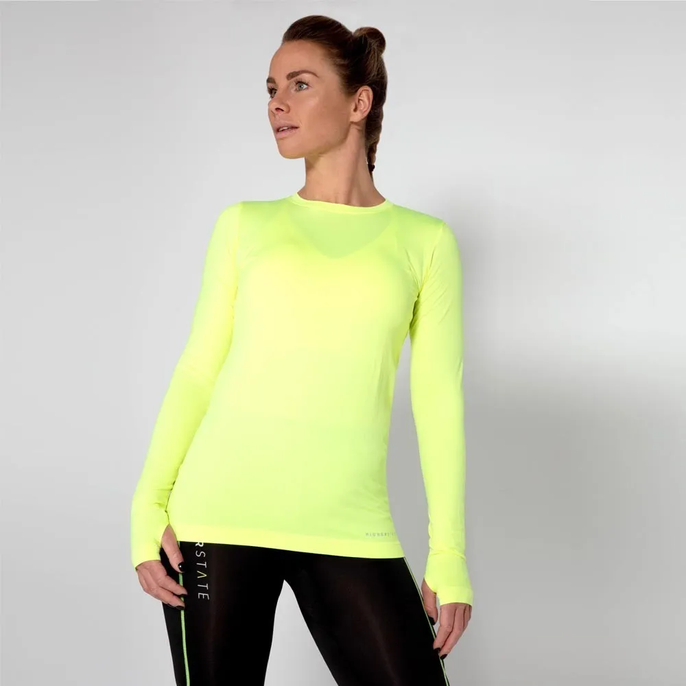 Higher State Seamfree per donna Manica lunga Top