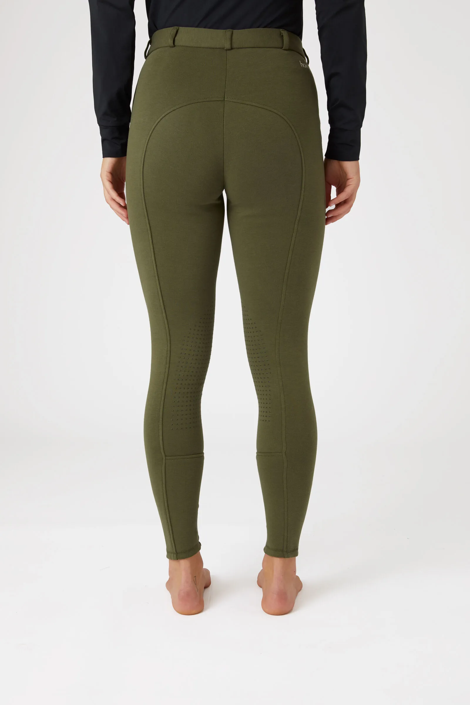 Horze Active Pantaloni da equitazione per donna con grip al ginocchio in silicone