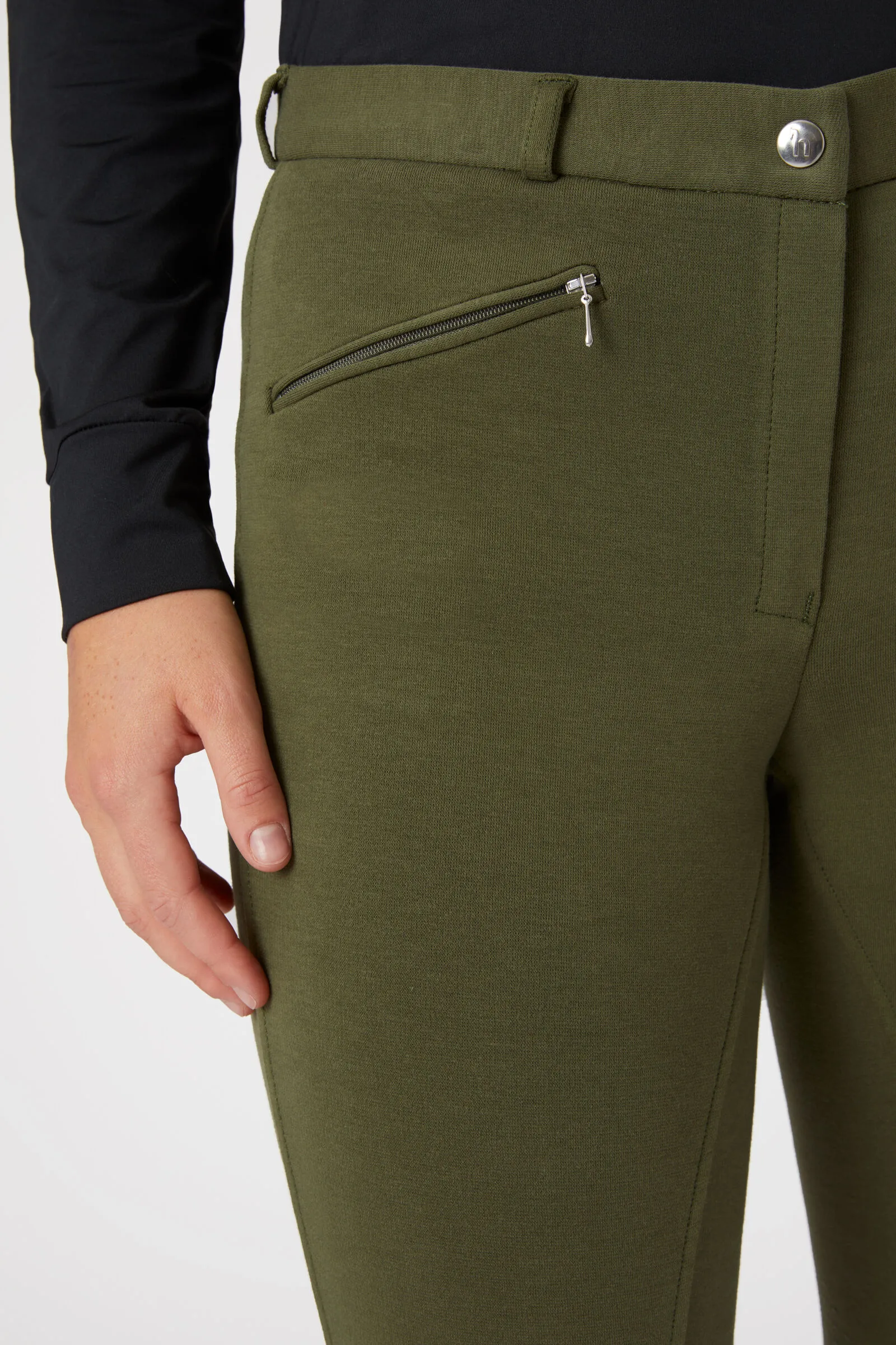 Horze Active Pantaloni da equitazione per donna con grip al ginocchio in silicone